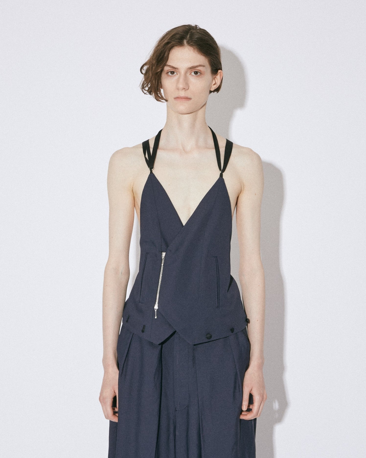 double-end rayon doeskin cummervest
