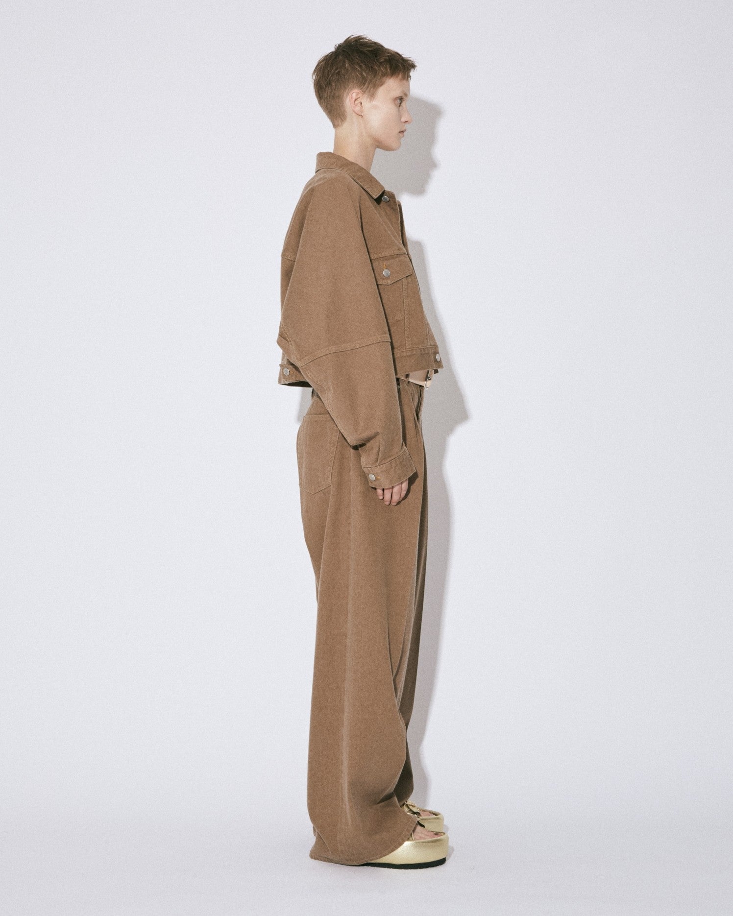 organic FOXbrown denim short blouson