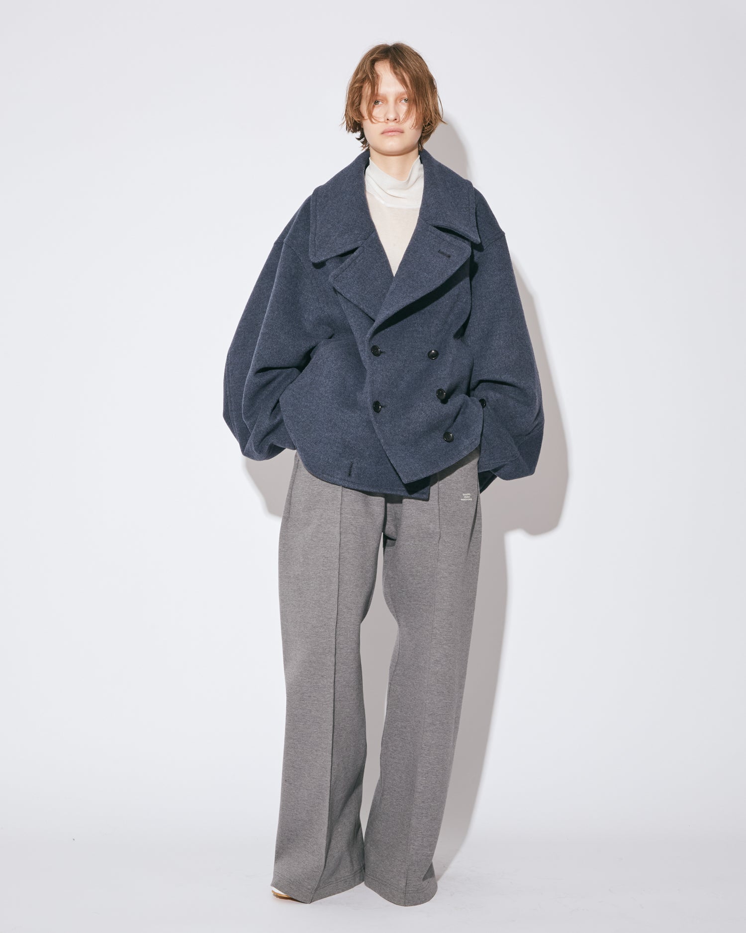 CLOTH CROSS ライトグレー ピーコート CLOTH CROSS ライトグレー ピーコート CLOTH CROSS ライトグレー