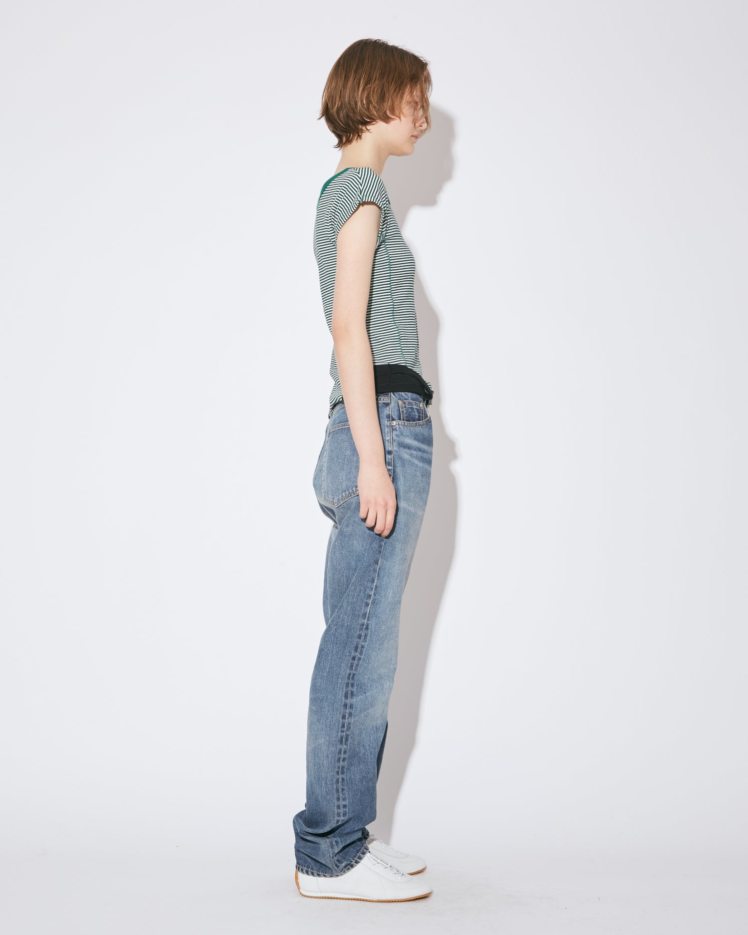 tropical wool mohair side tuck wide pants – beautiful people