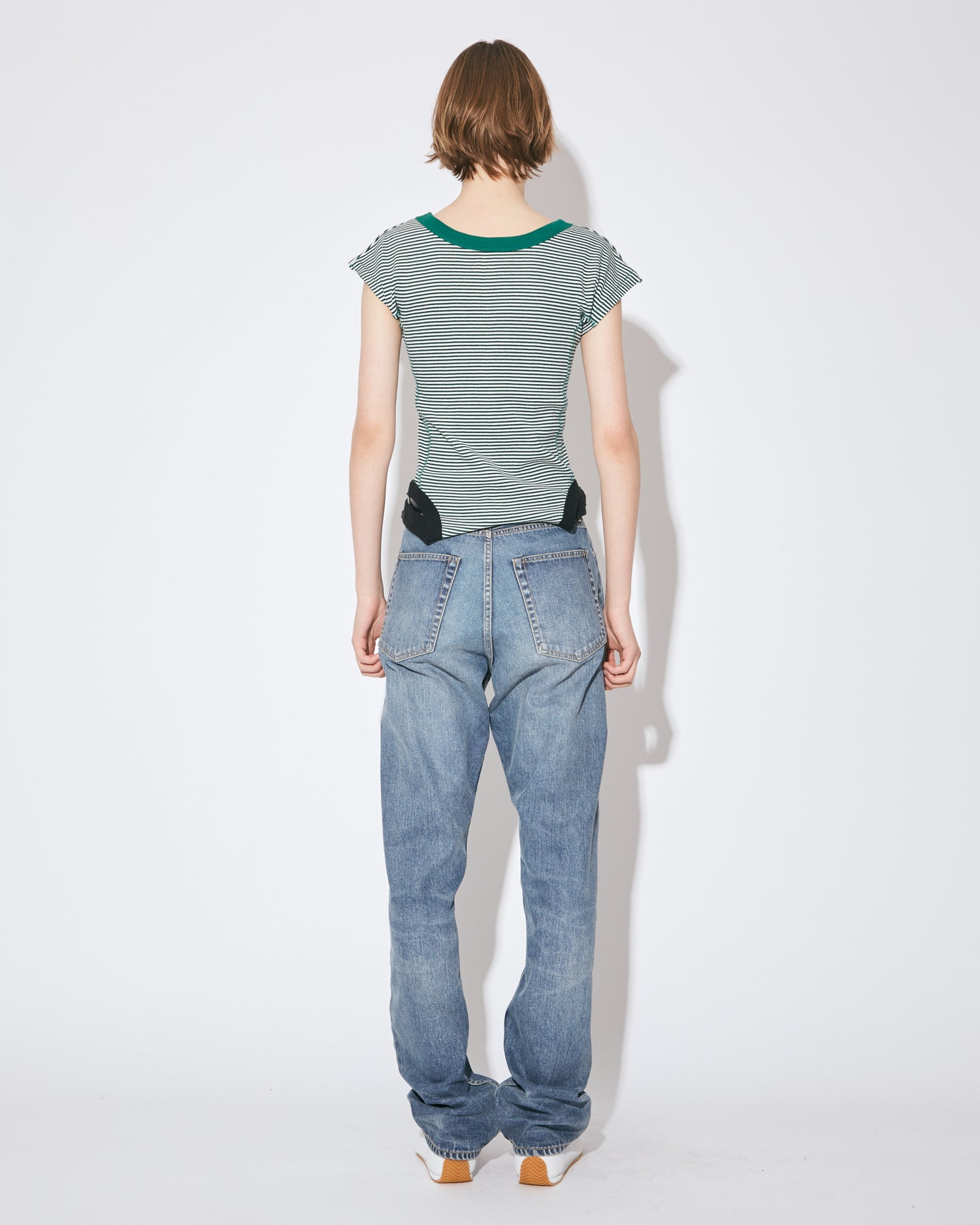 tropical wool mohair side tuck wide pants – beautiful people