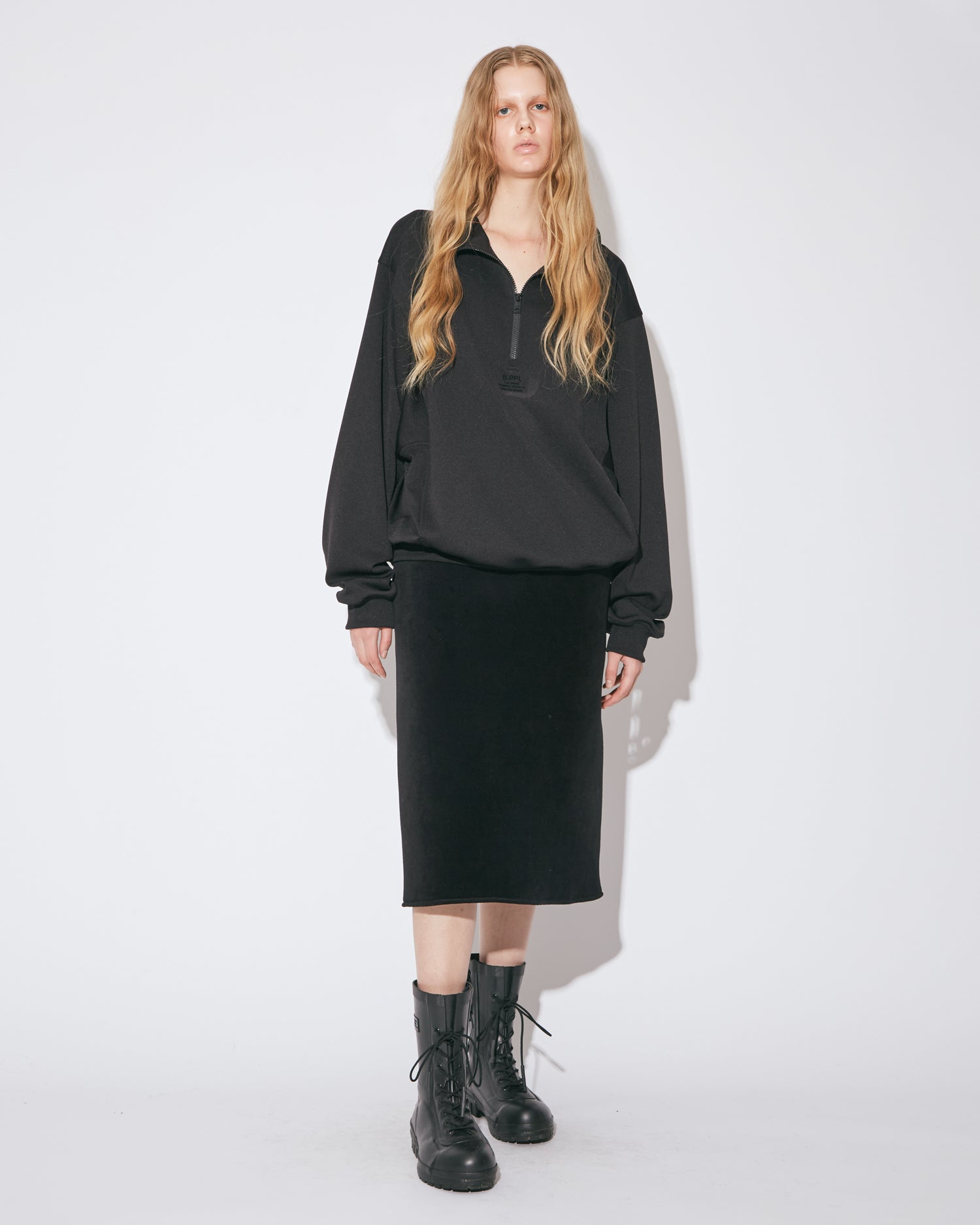 sports jersey high-necked zipup pullover – beautiful people