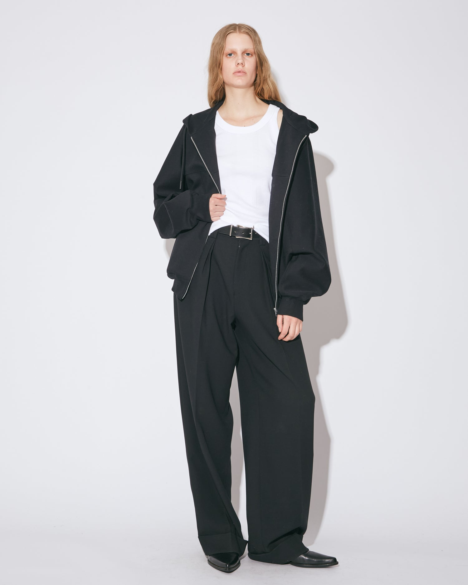 compact double jersey zip up parka – beautiful people online store