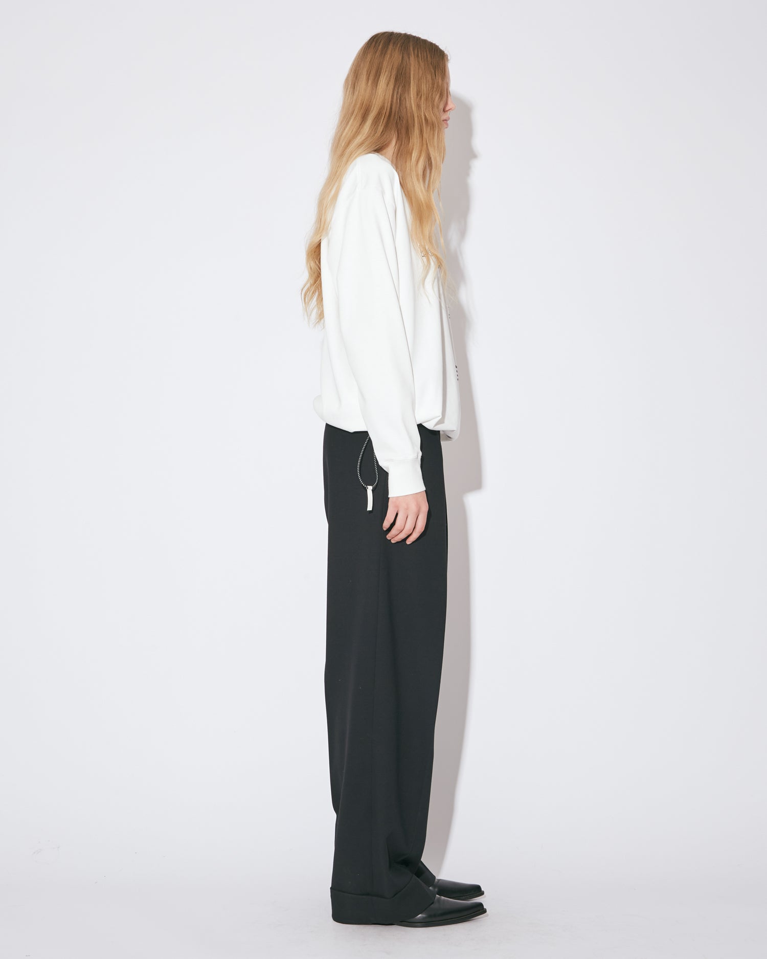 トップス Suvin Cotton Jersey Emboridery Top Mame Kurogouchi：Suvin Cotton Jersey Emboridery Top - WHITE
