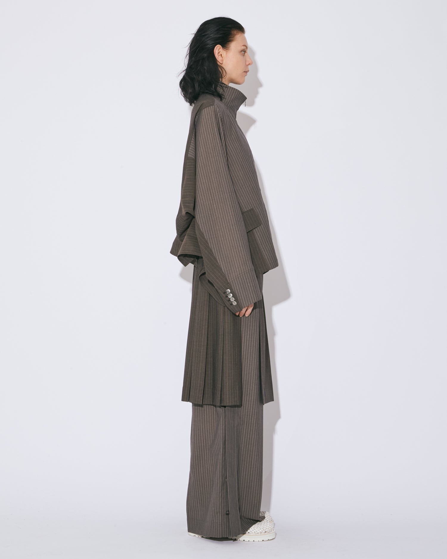double-end sheer stripe suiting jacket – beautiful people online store