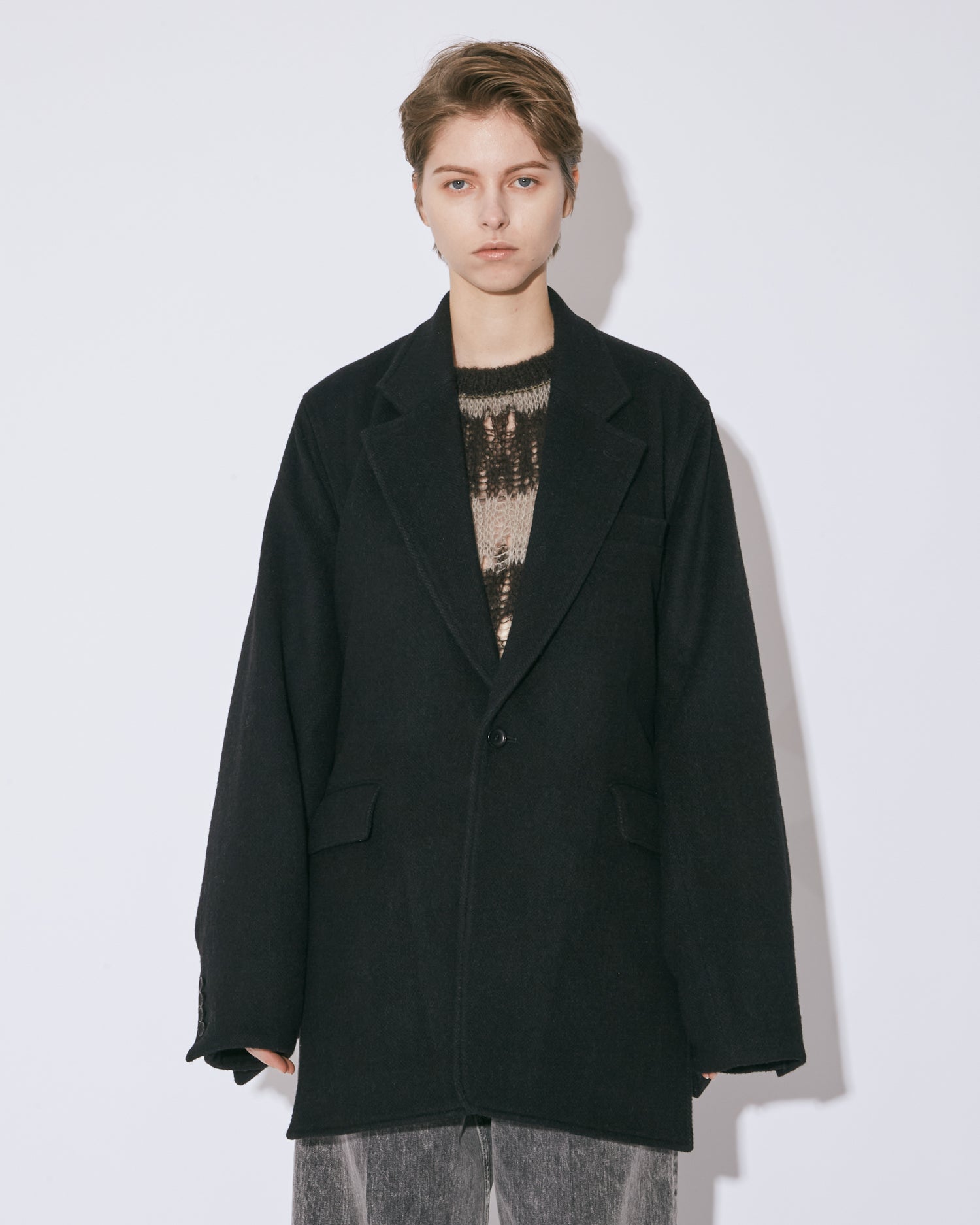 ビューティフルピープル　ダブルエンドロゴギャバオペラコート double-end lightpile double cloth JKcoat – beautiful people online