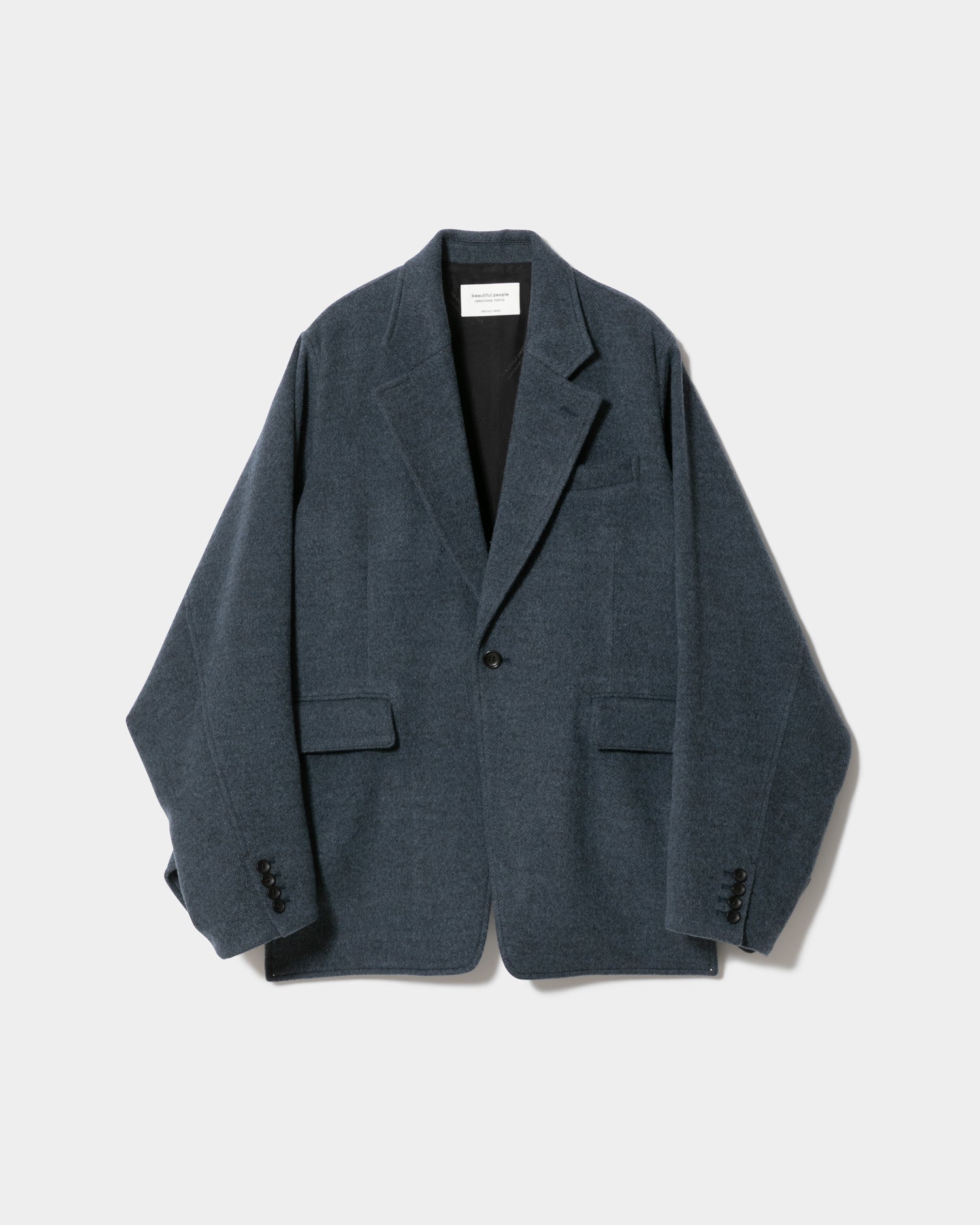 美品✨ルルウィルビー ツイードジャケット ダブル フェイクパールデザイン 2 黒 セール】 ツイード ダブル ジャケット （テーラードジャケット