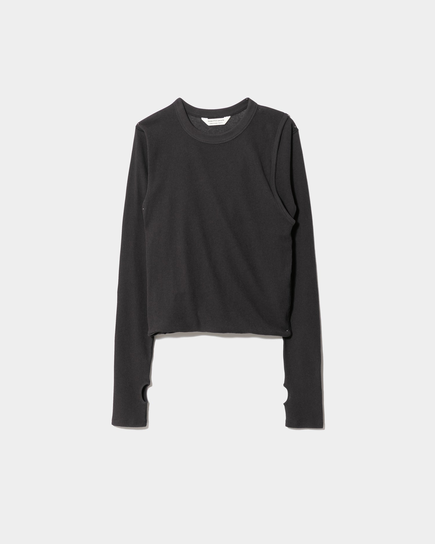 【beautiful people / ビューティフルピープル】double-neck suvin hightwist jersey top（ 1545310007） beautiful people (ビューティフルピープル) / double-neck