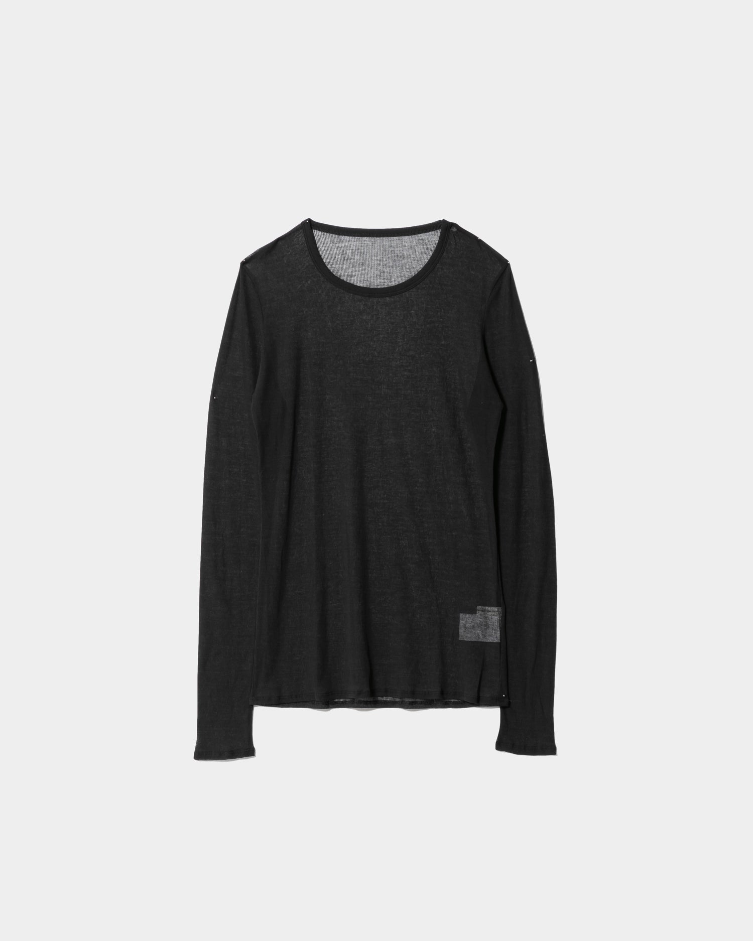 sheer jersey rib logo print longT – beautiful people online