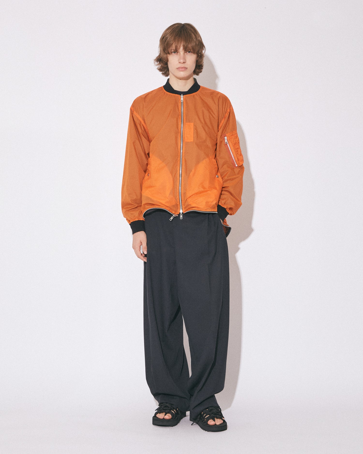 【美品】soyy. N.D.B nylon detaching blouson Nylon-Insulated-Pullover-