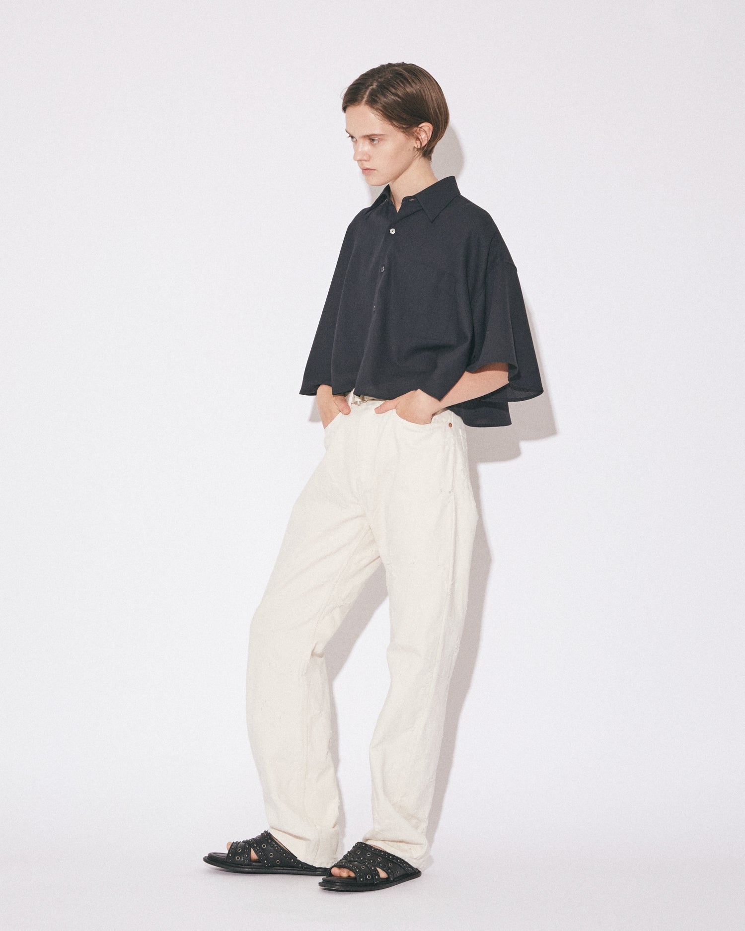 メンズ beautiful people White denim