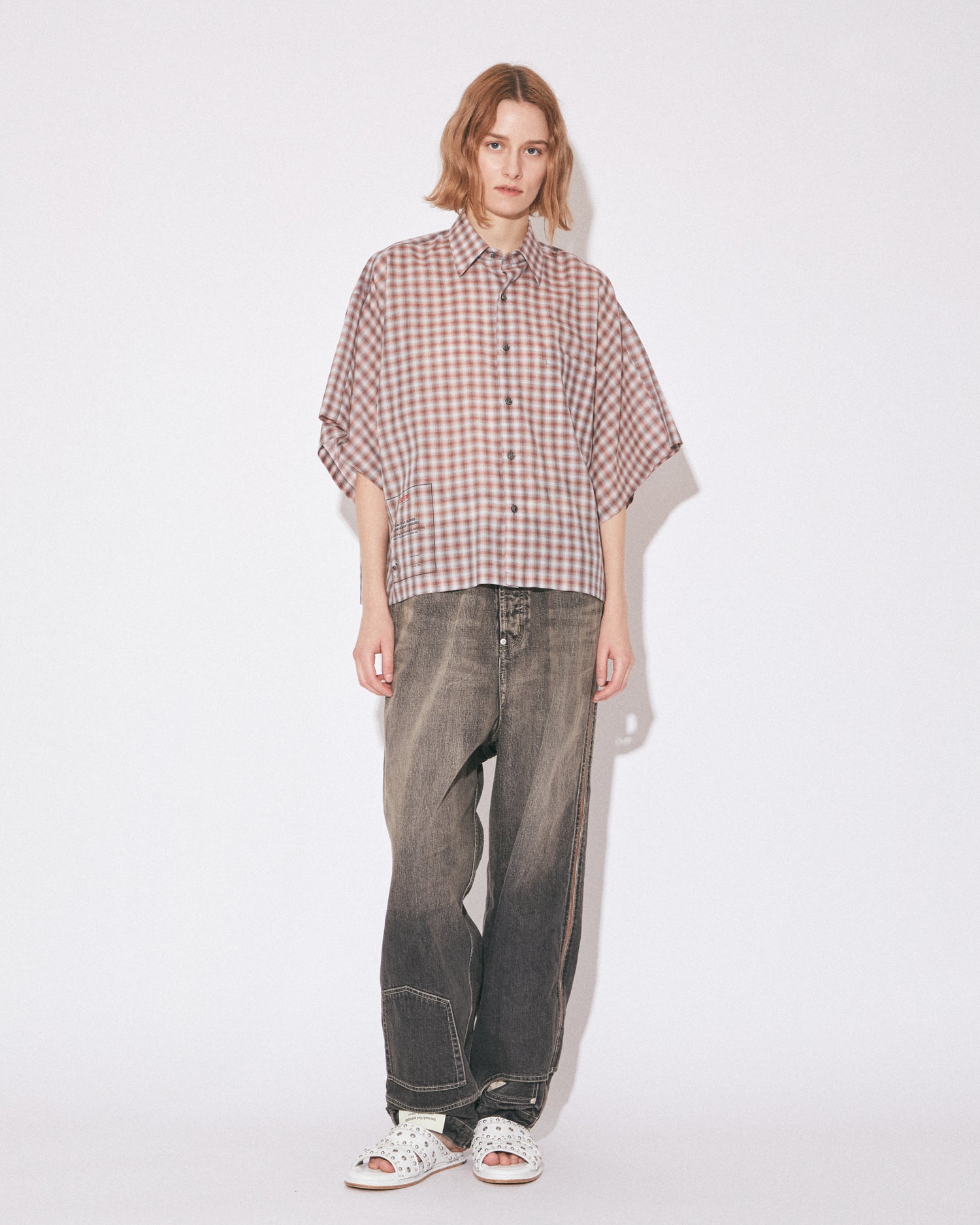 double-end selvedge denimpants gradation black – beautiful people