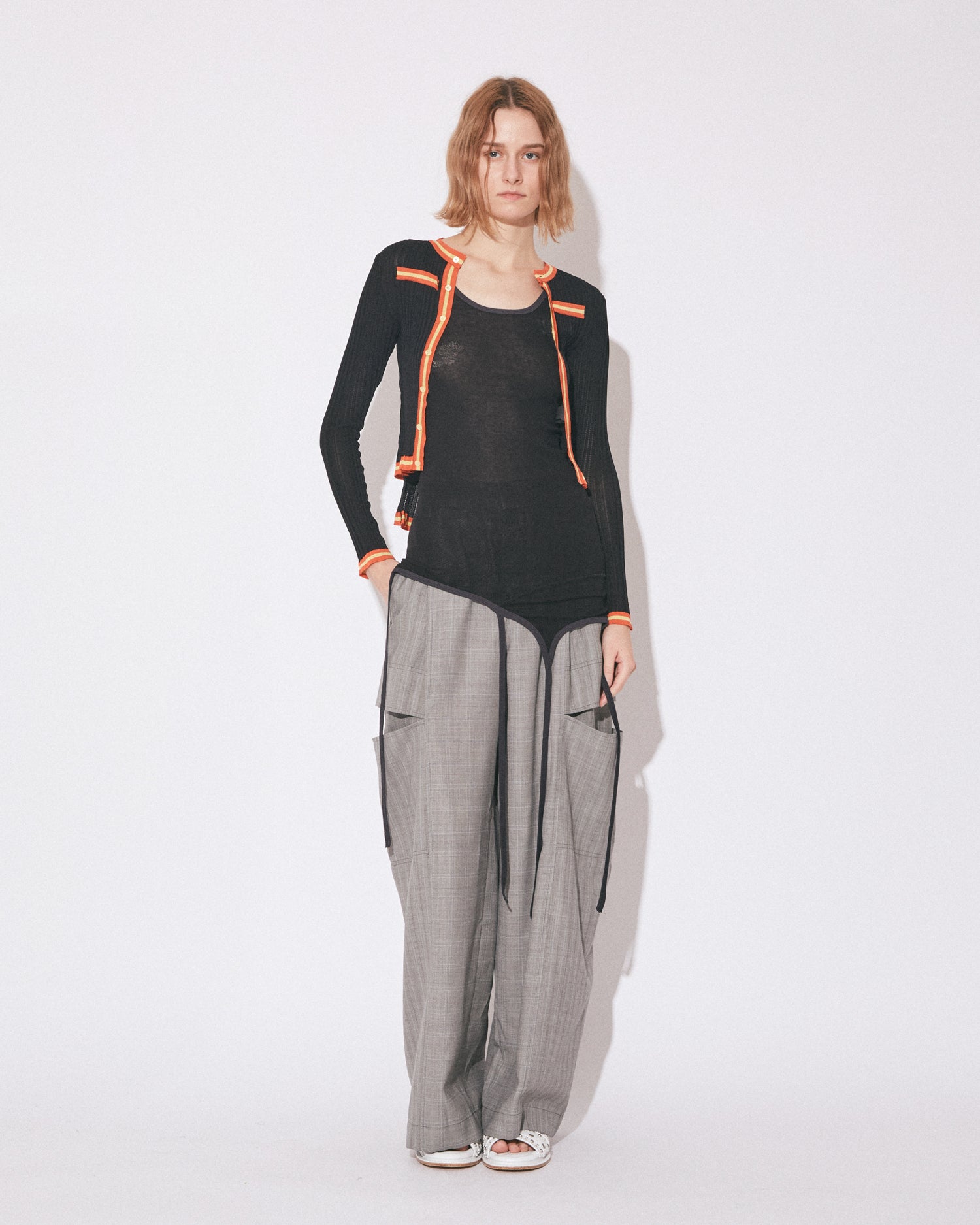 double-front rib knitted cardigan – beautiful people online store
