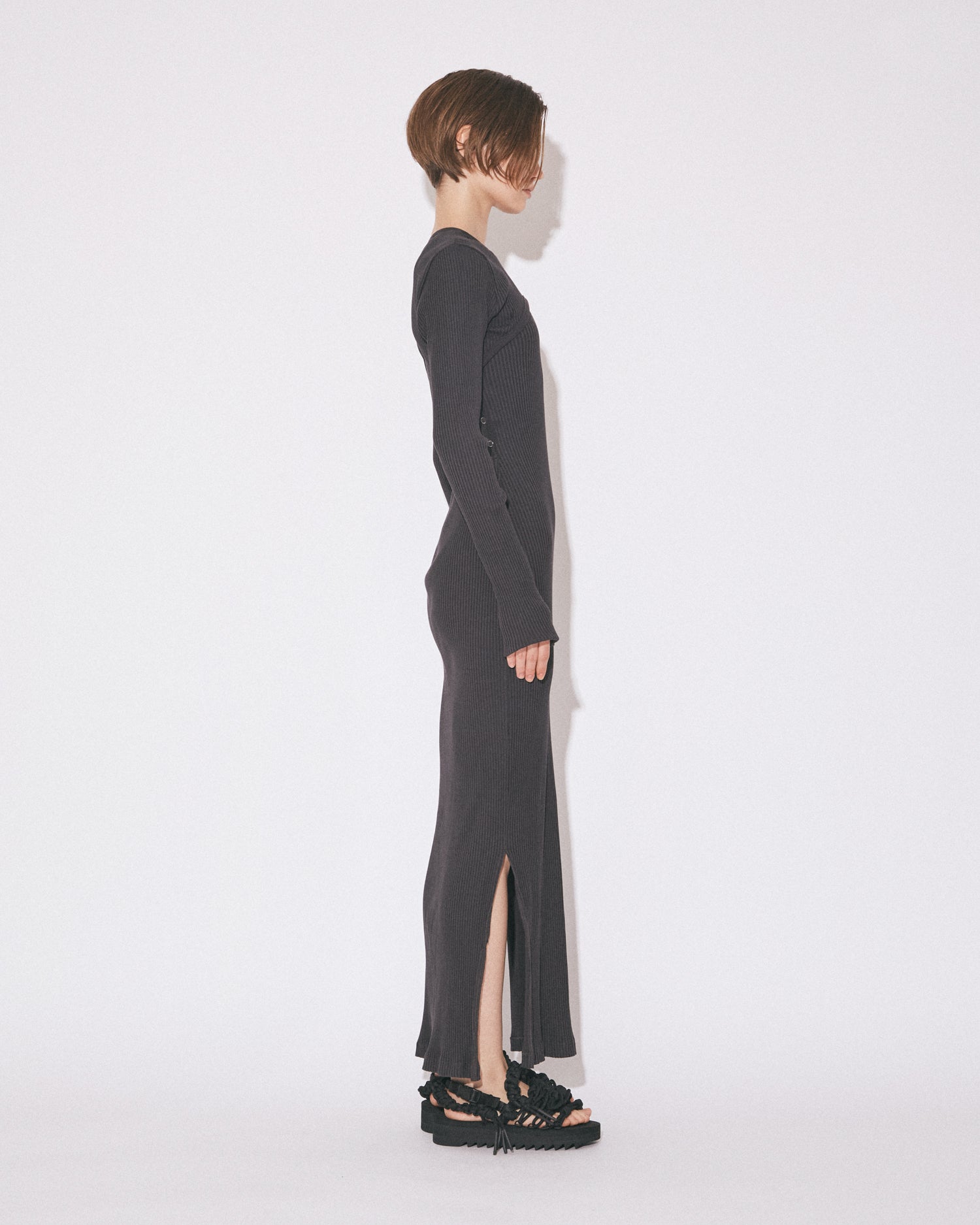 Yconnect rasogiza rib long dress – beautiful people online store