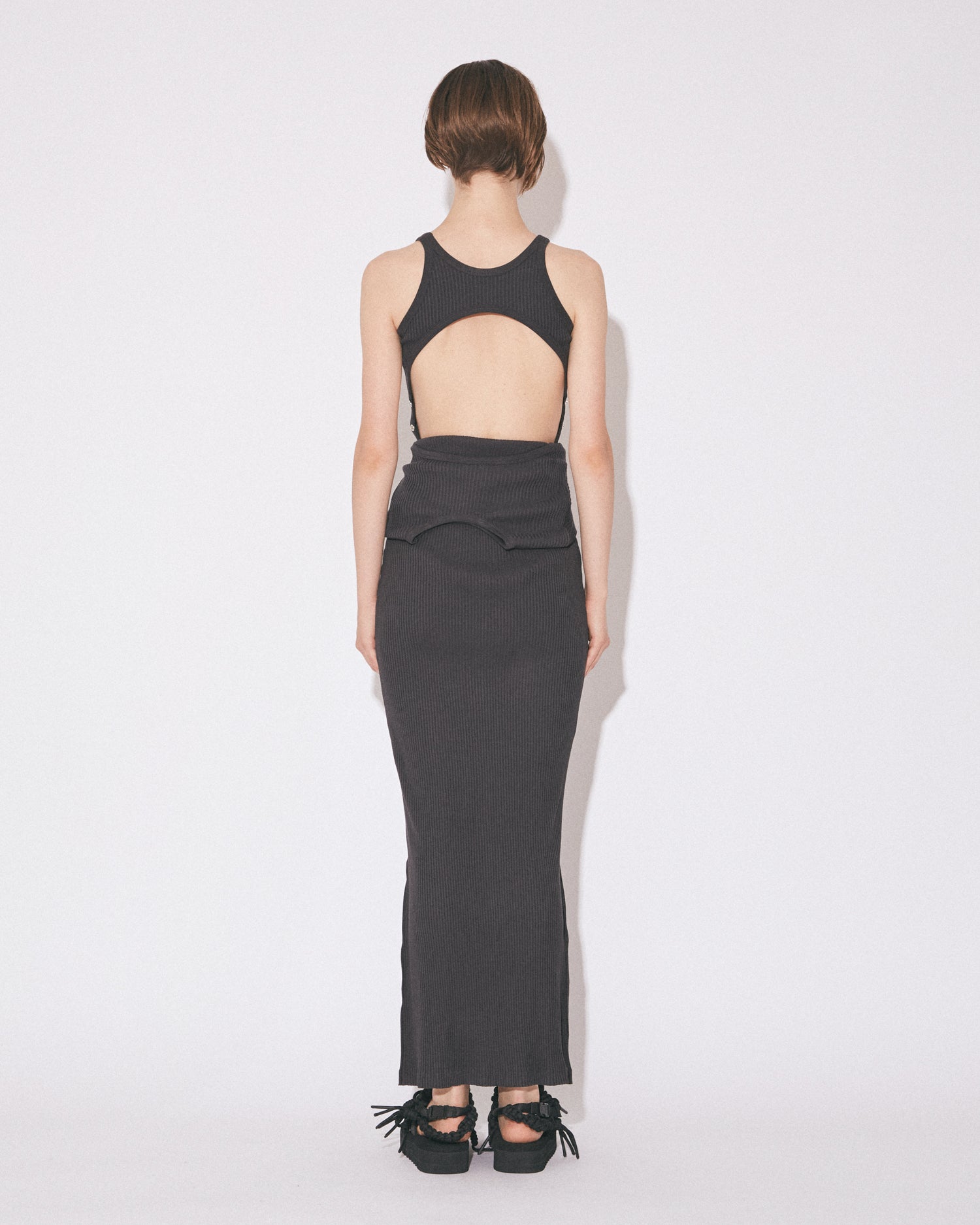 Yconnect rasogiza rib long dress – beautiful people online store