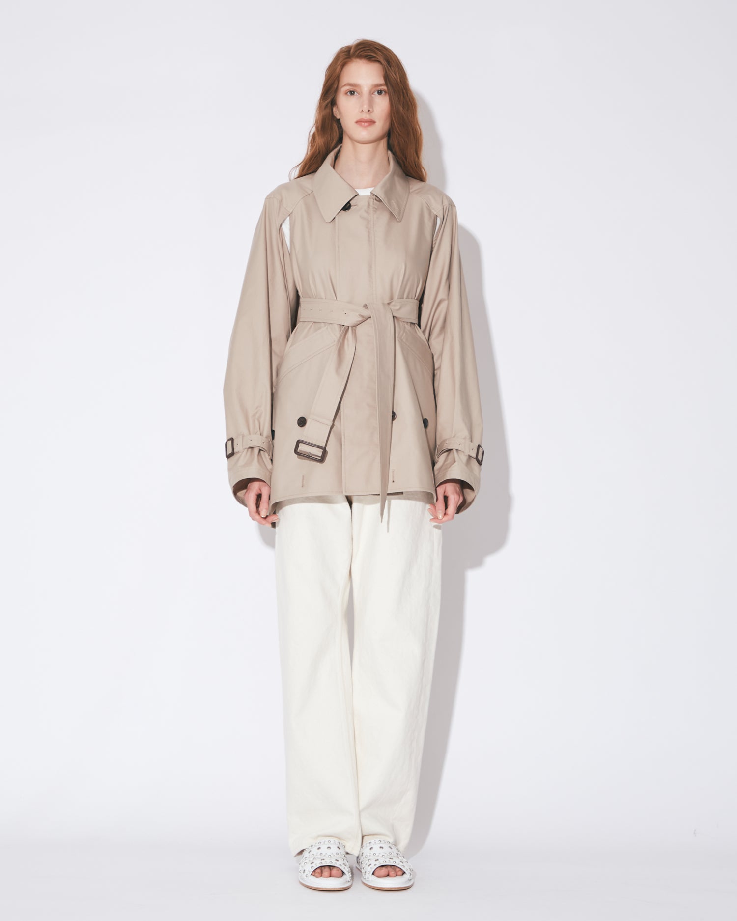 double-end technical twill trenchcoat – beautiful people online store