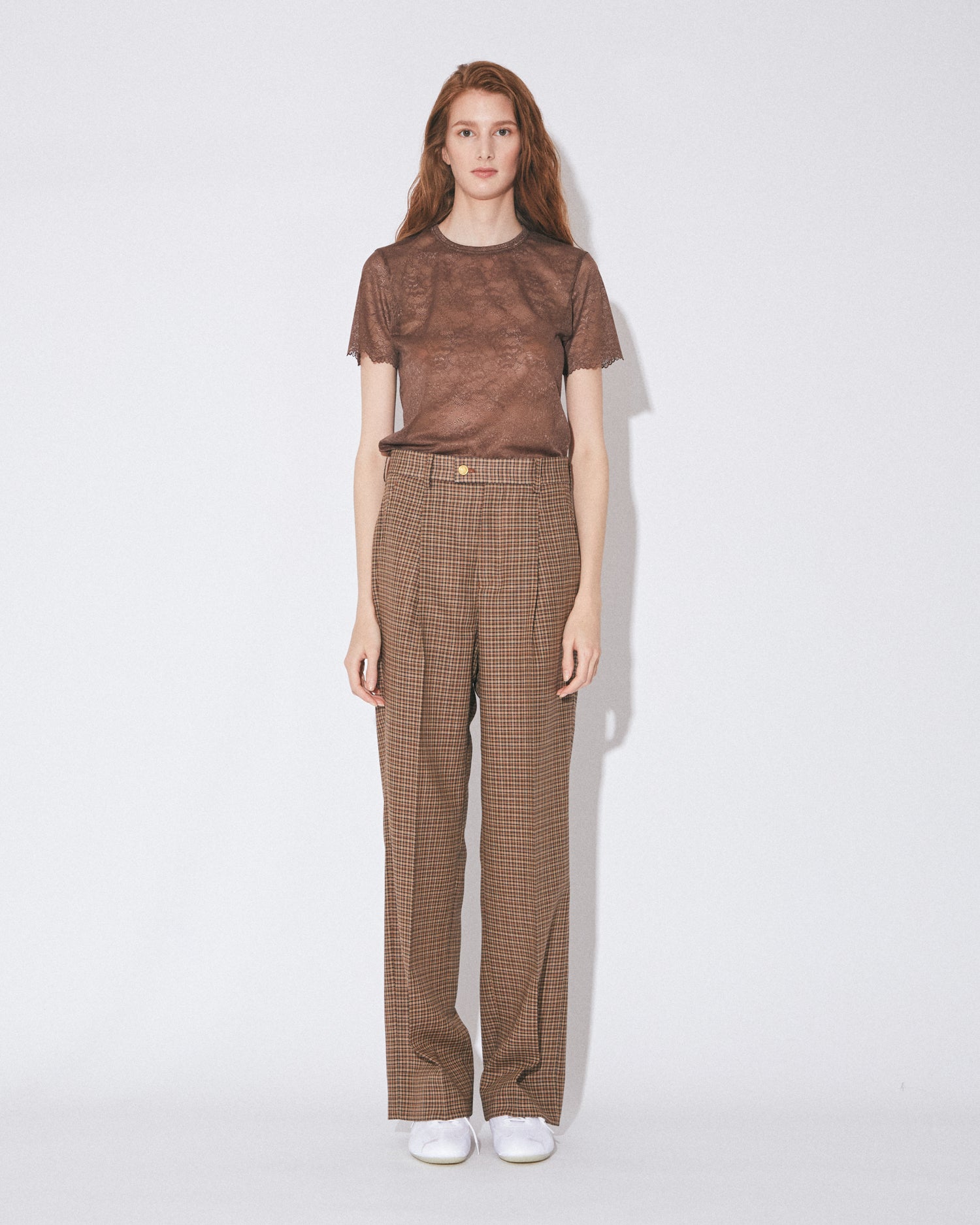 む*じ様 beautiful people wool tuck widepant tropical wool mohair side tuck wide pants – beautiful people