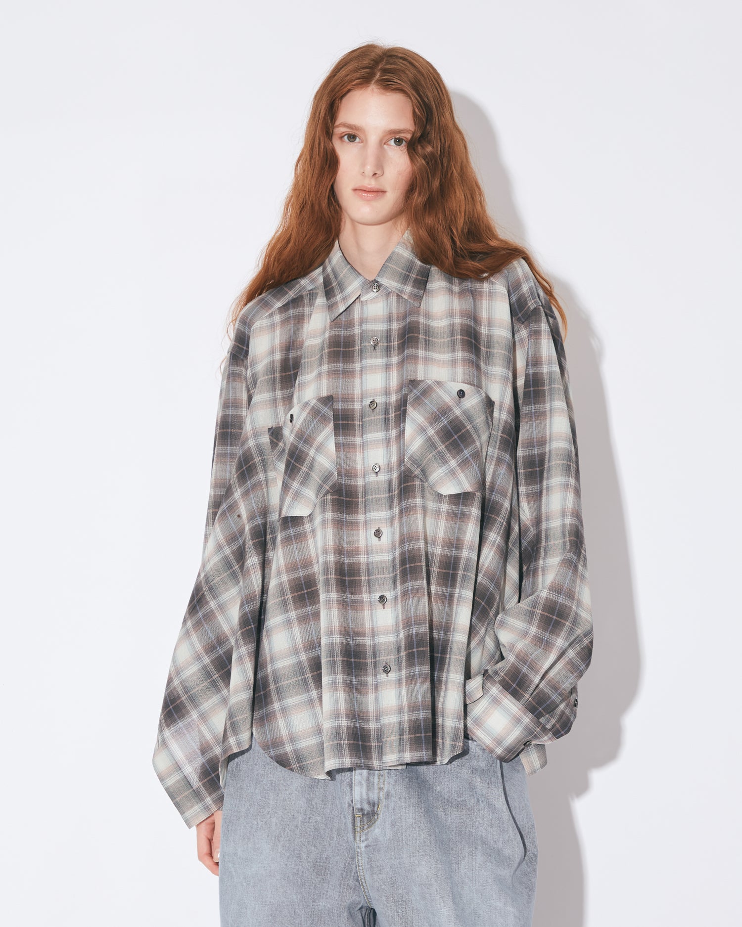 beautiful people 2wayチェックシャツ double-end fresco flannel check shirt – beautiful people online store