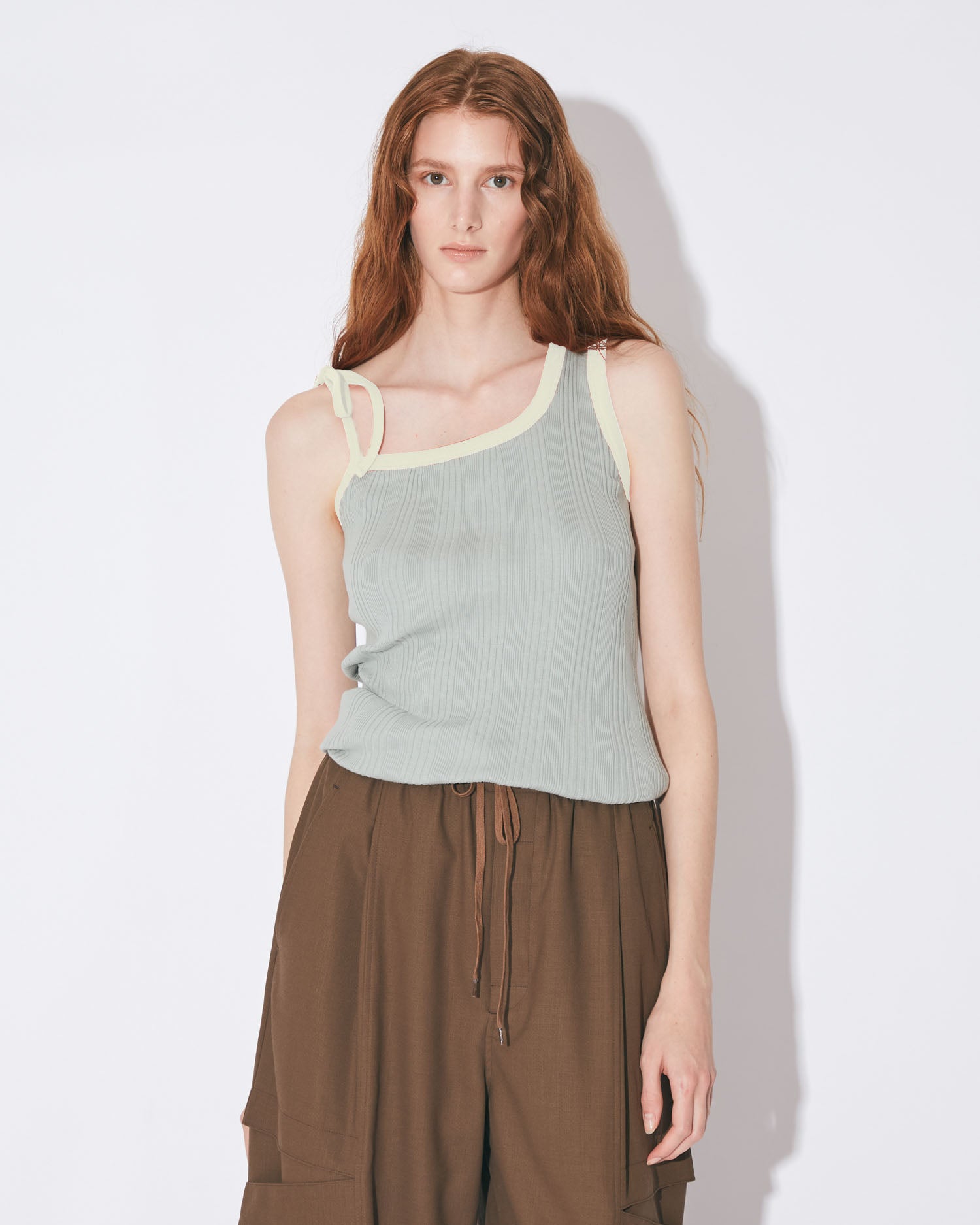 double-end suvin compact rib tank top – beautiful people online store