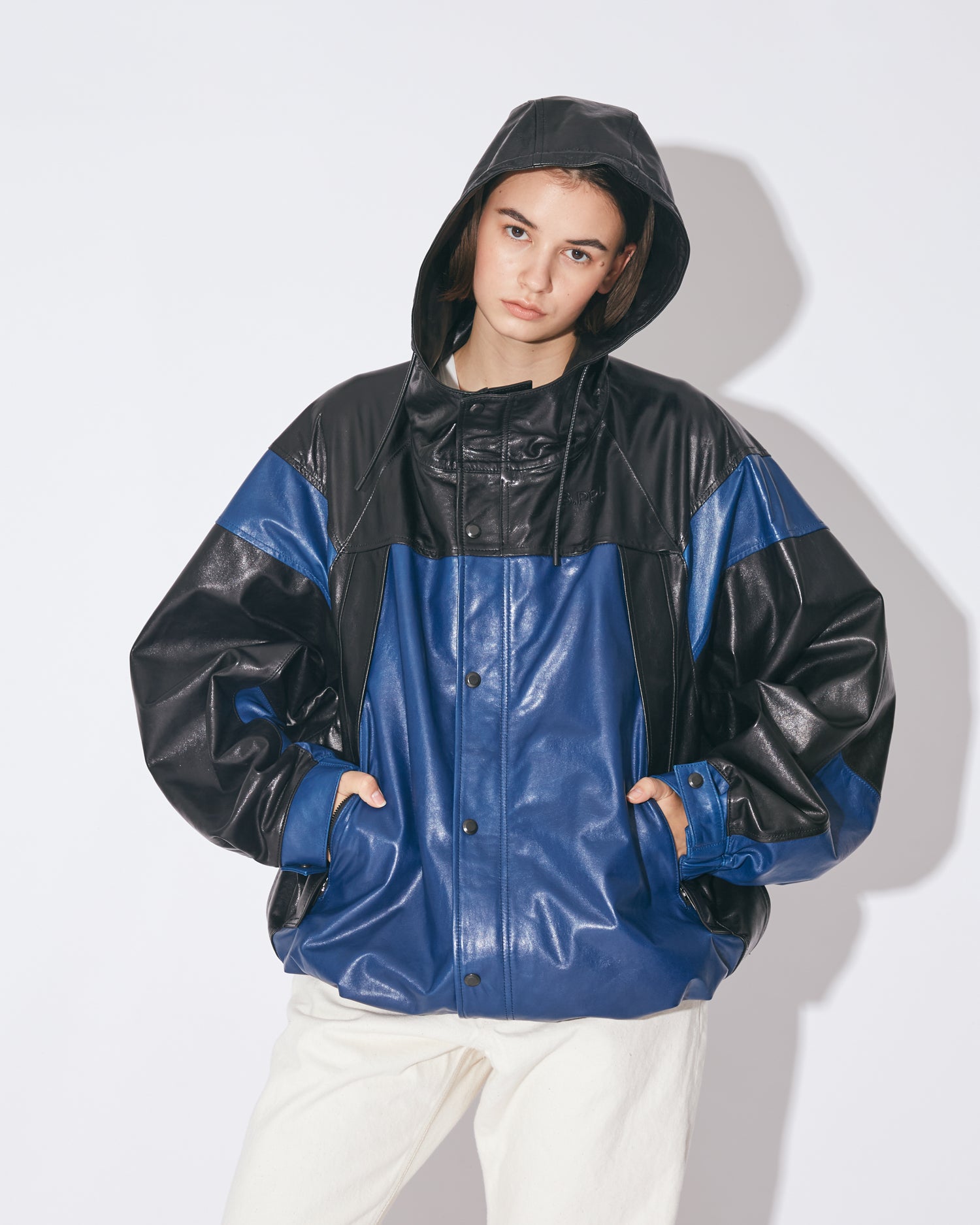 lamb leather wingshape mountain blouson – beautiful people online