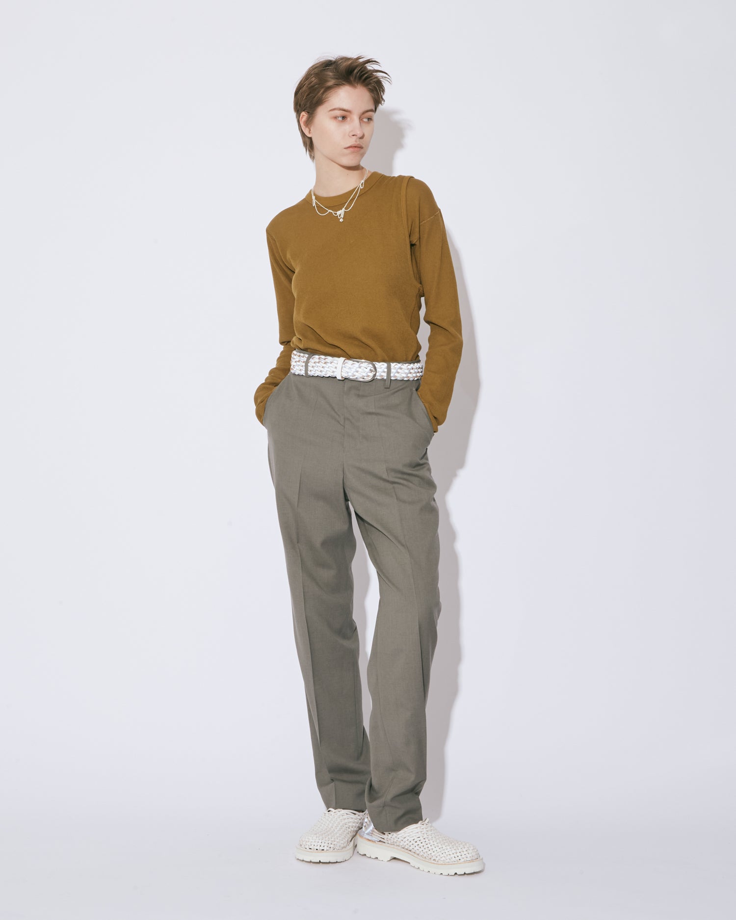 double-neck suvin hightwist jersey top – beautiful people