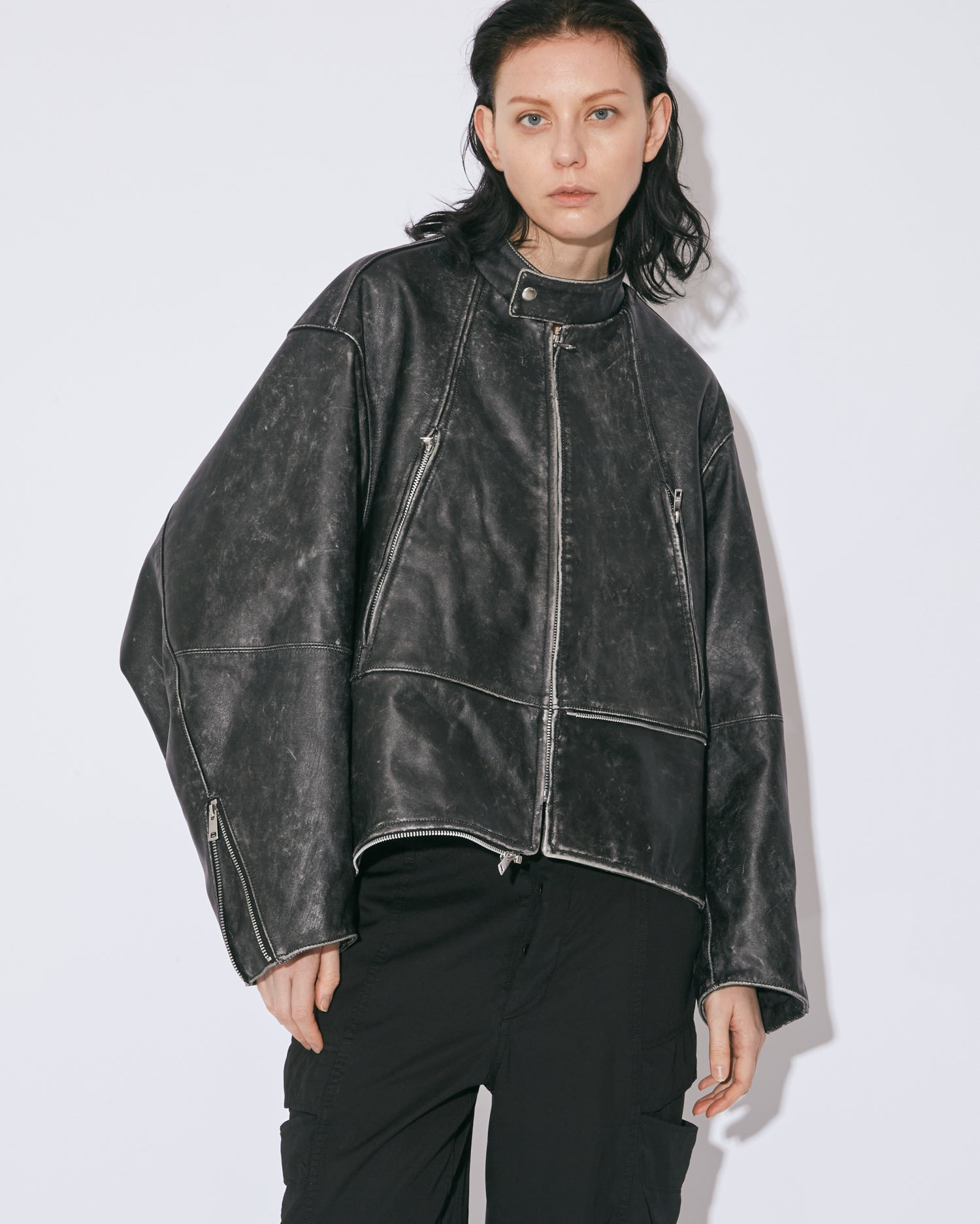 ジャケット・アウター beautiful people double-end double-end stone wash leather jacket – beautiful people