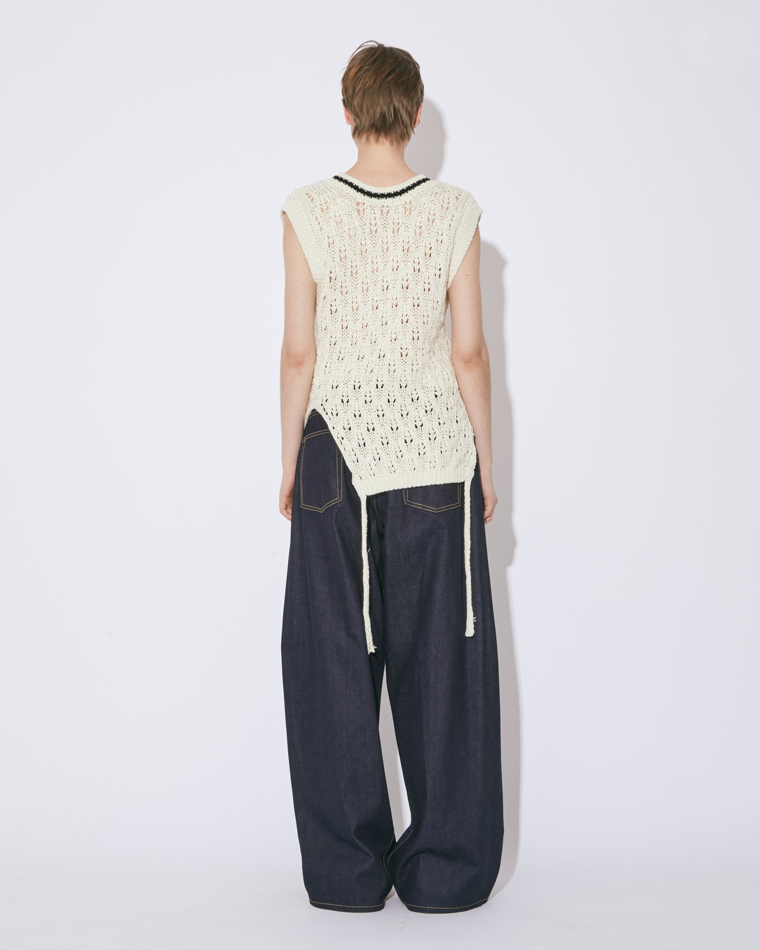 double-end cotton wool linen lace top – beautiful people online store