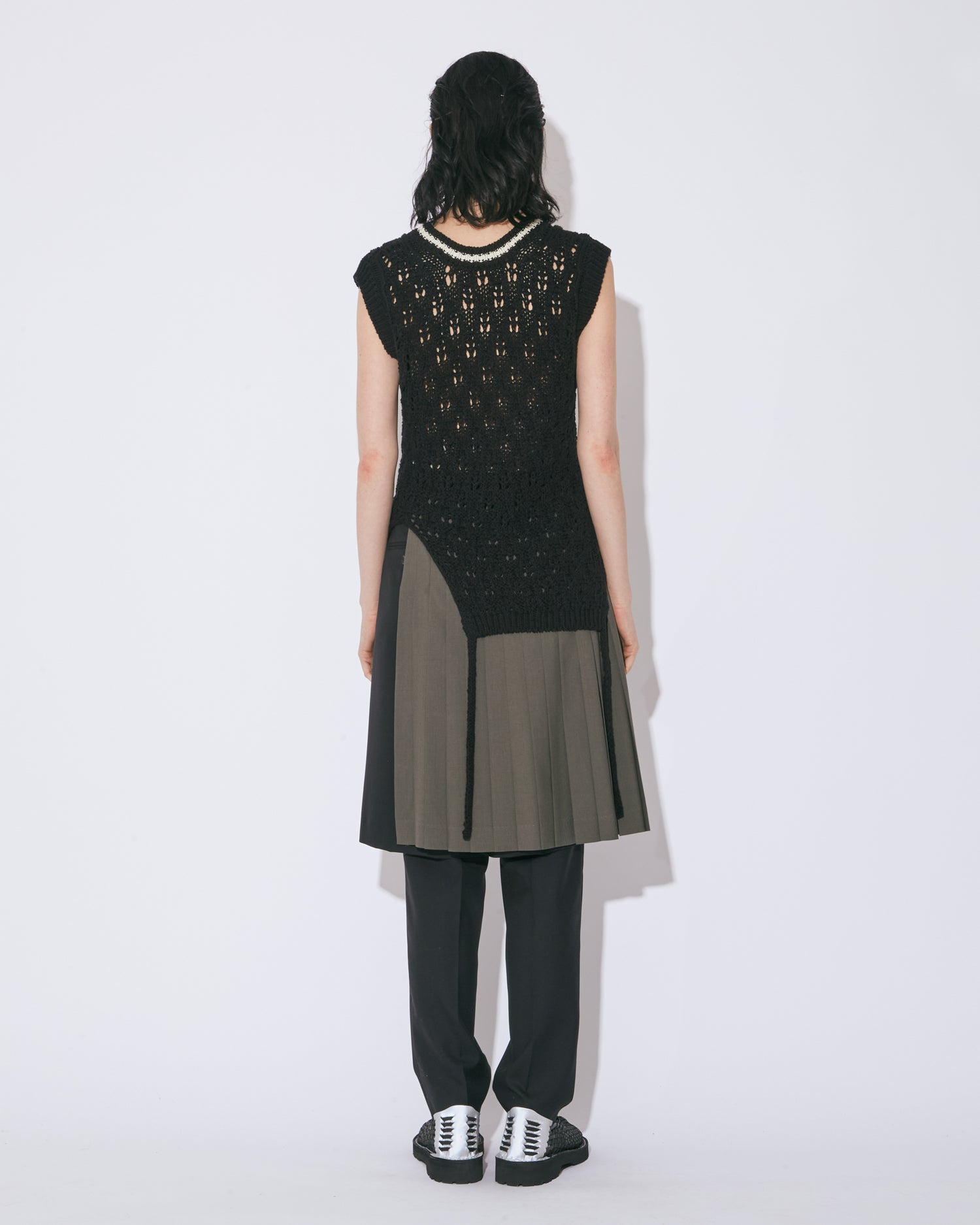 ニット セーター ビューティフルピープル beautiful people double-end cotton   wool linen lace t double-end cotton wool linen lace top – beautiful people