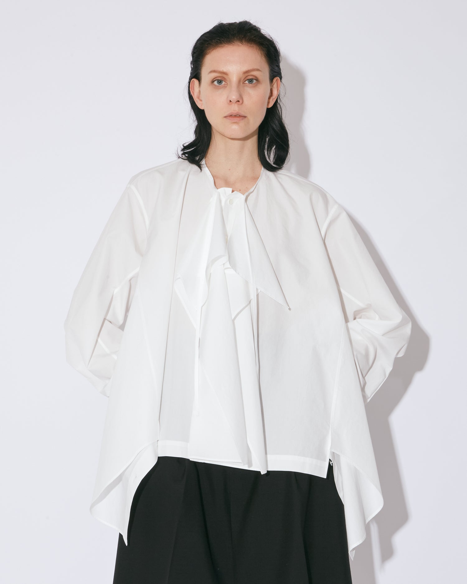 24AW　beautiful people DOUBLE-END　サイズ42 double-end finx stripe ruffle shirt – beautiful people online store