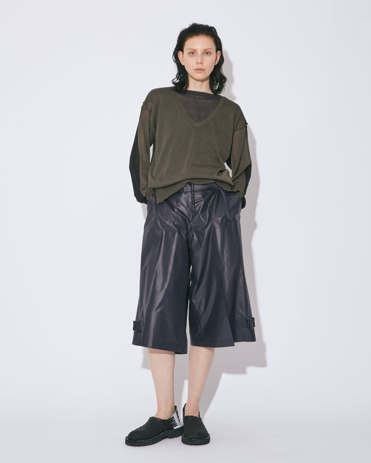 beautiful people ピーチスキンツイル パッチワーク スカジャン ロック