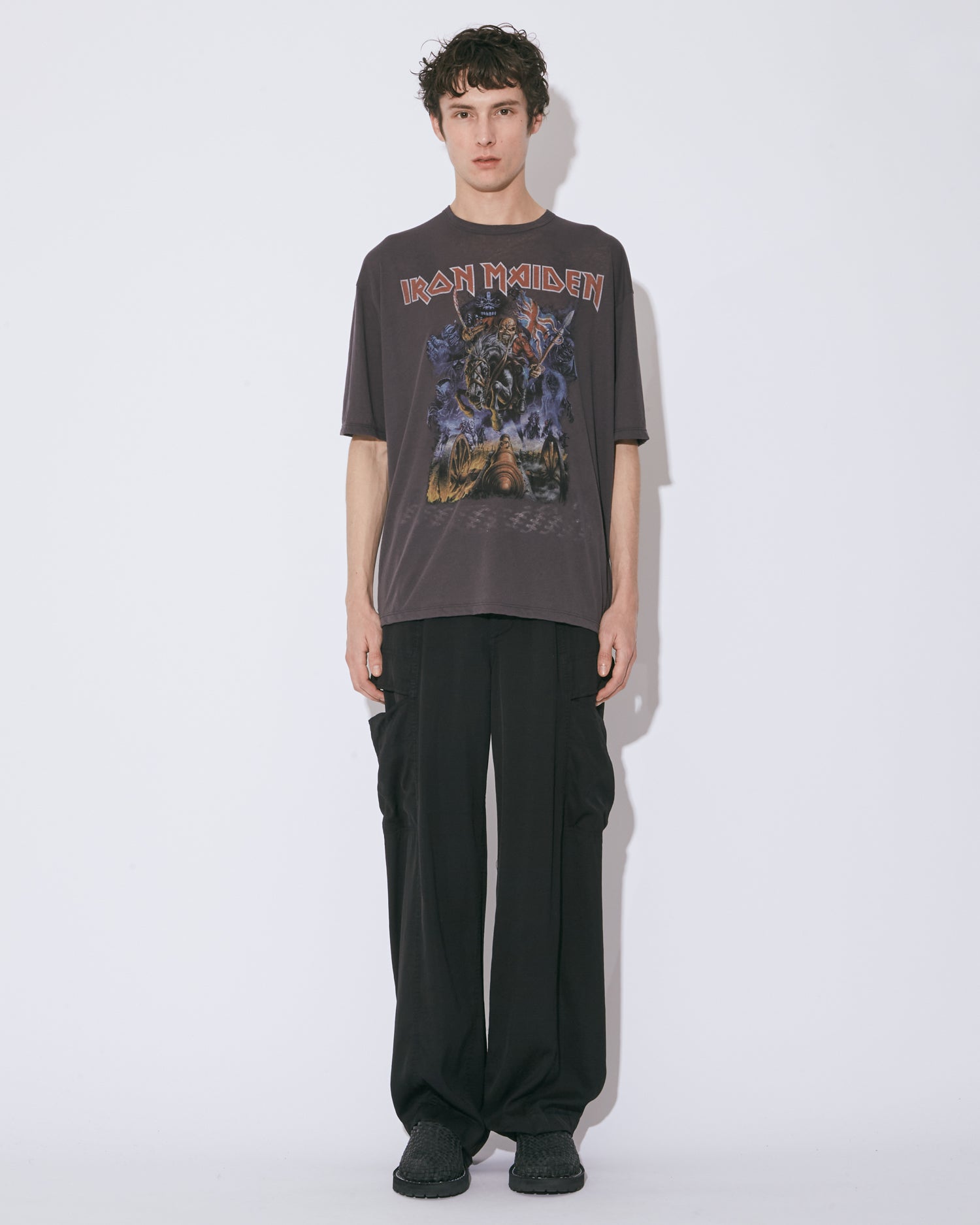 UNISEX ビューティフルピープル beautiful people x IRON MAIDEN sheer jersey big T black beautifulpeople-1545310469 beautiful people tシャツ ビューティフルピープル MEGADETH