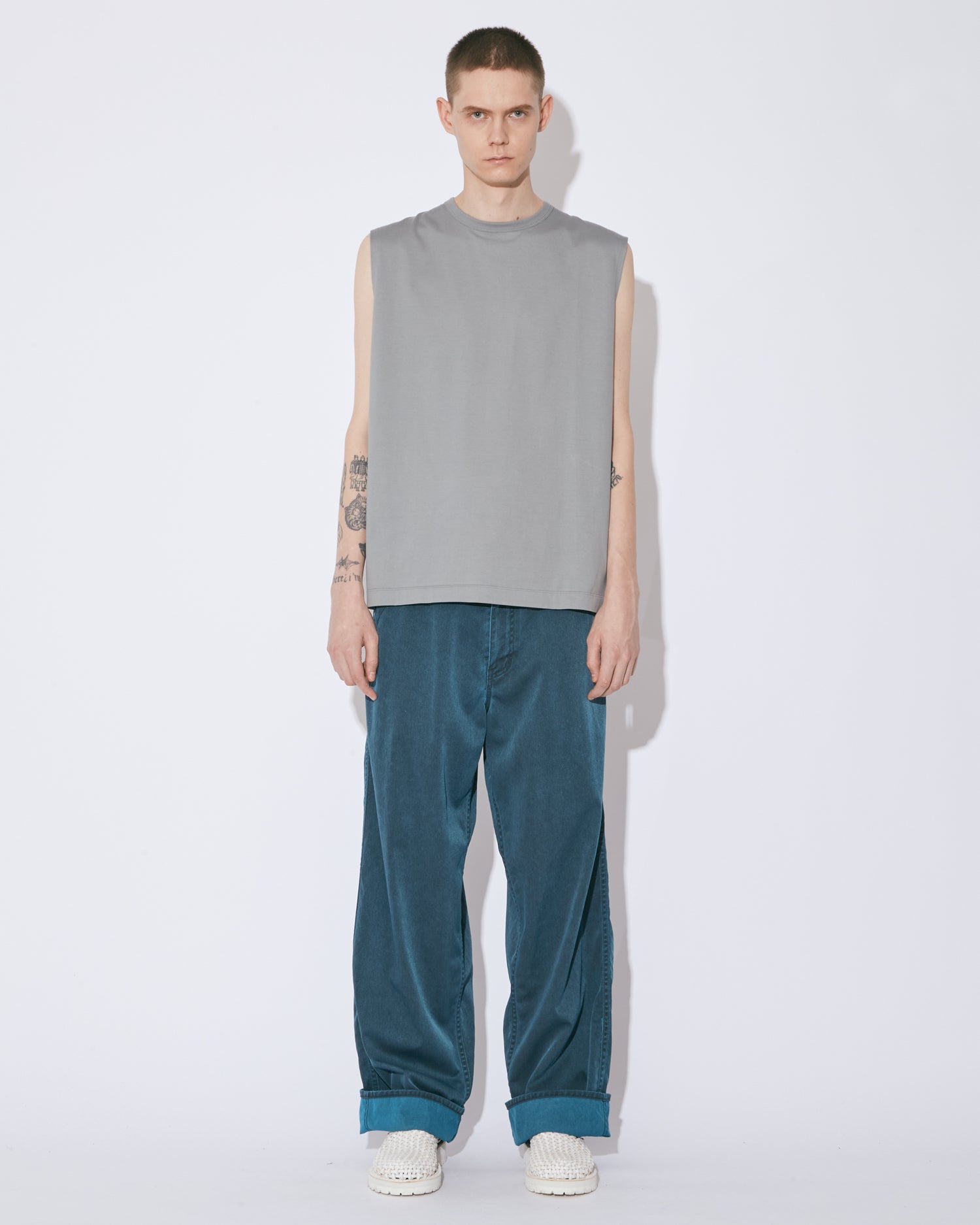 vintage nylon gabardin denim pants – beautiful people online store