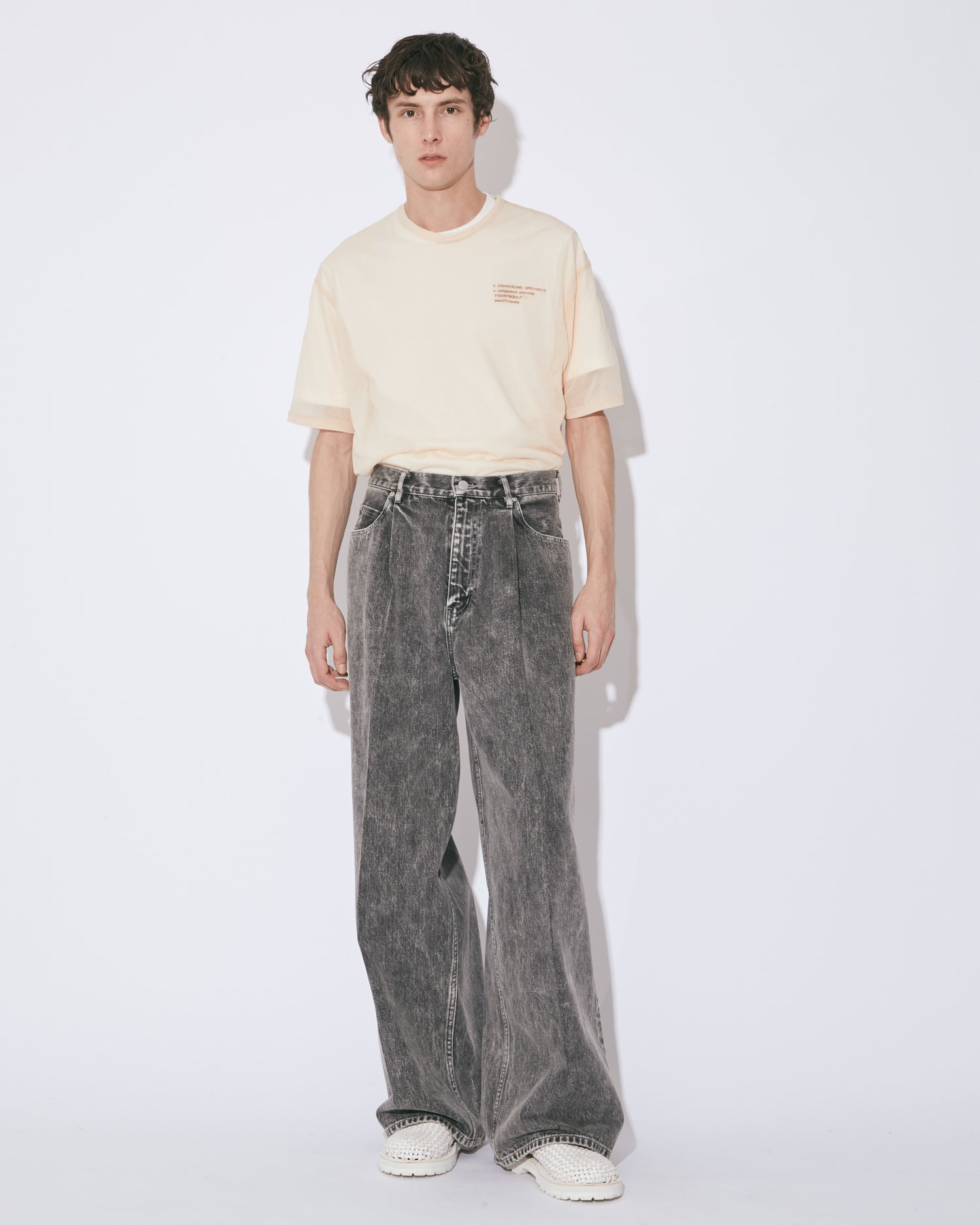 beautiful people セルビッジデニム バギーパンツ 40 selvedge denim trousers fit – beautiful people online store