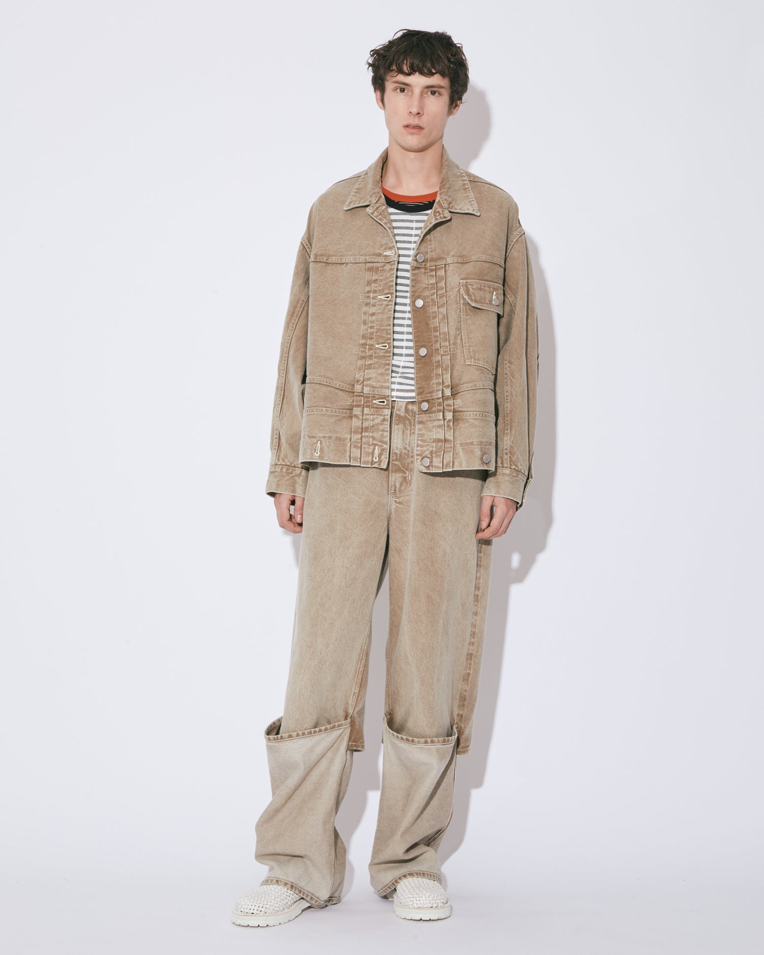値下22ss beautiful people double end pants double-end light wool tropical pants – beautiful people