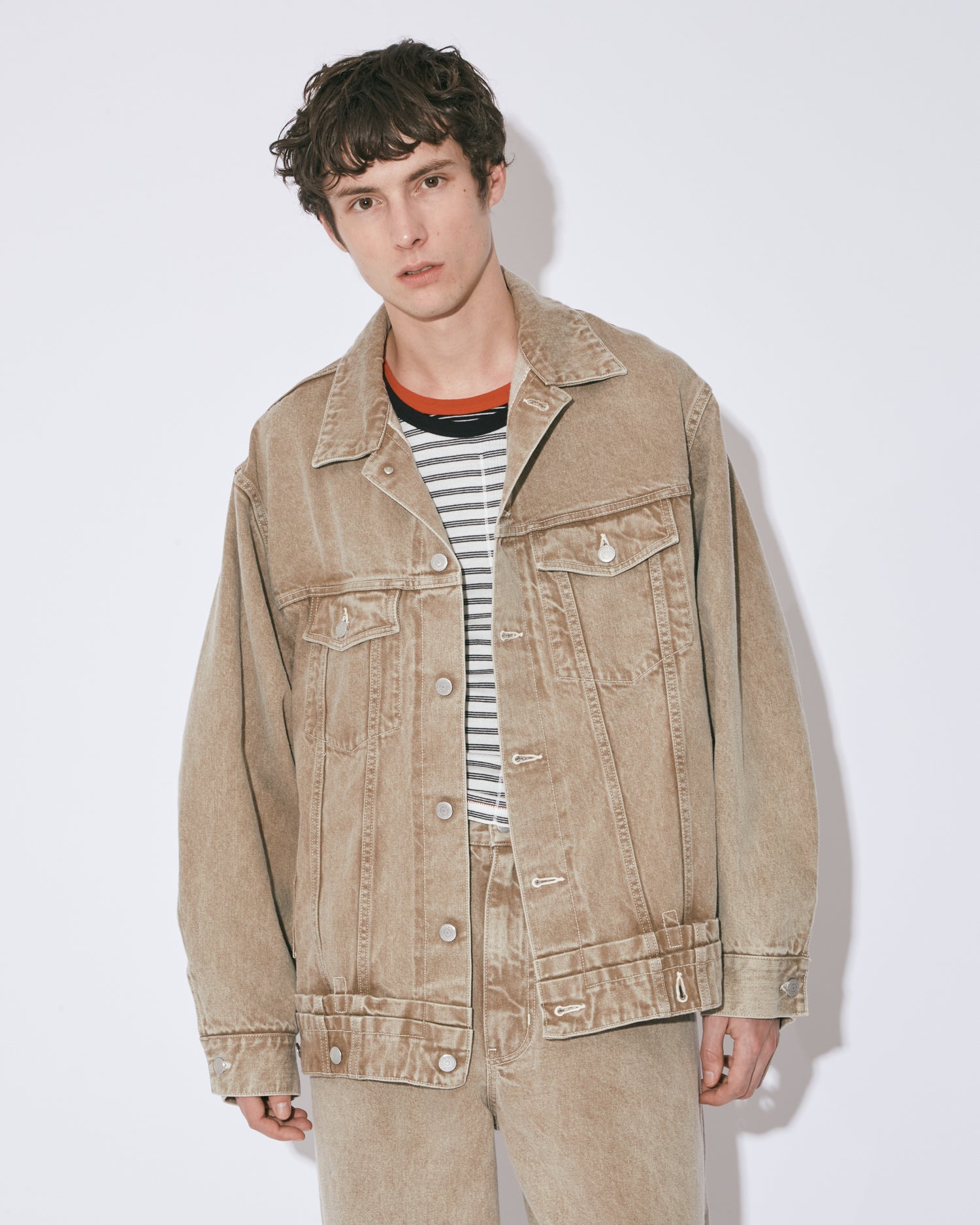 【ナッツ】beautiful people デニムブルゾン double-end organic FOX brown blouson – beautiful people