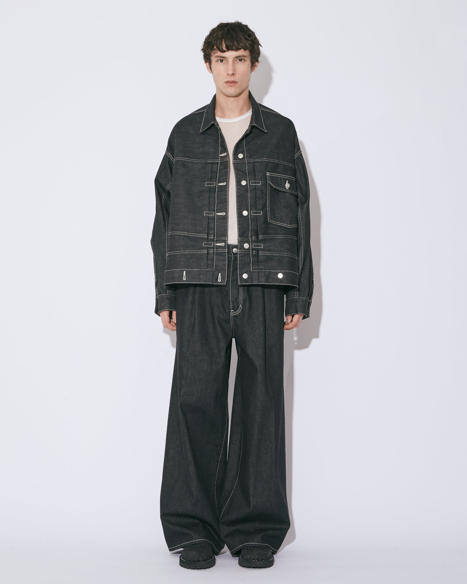 【美品】ビューティフルピープル セルビッジデニムパンツトラウザーズフィット 40 beautiful people(ビューティフルピープル)のselvedge denim
