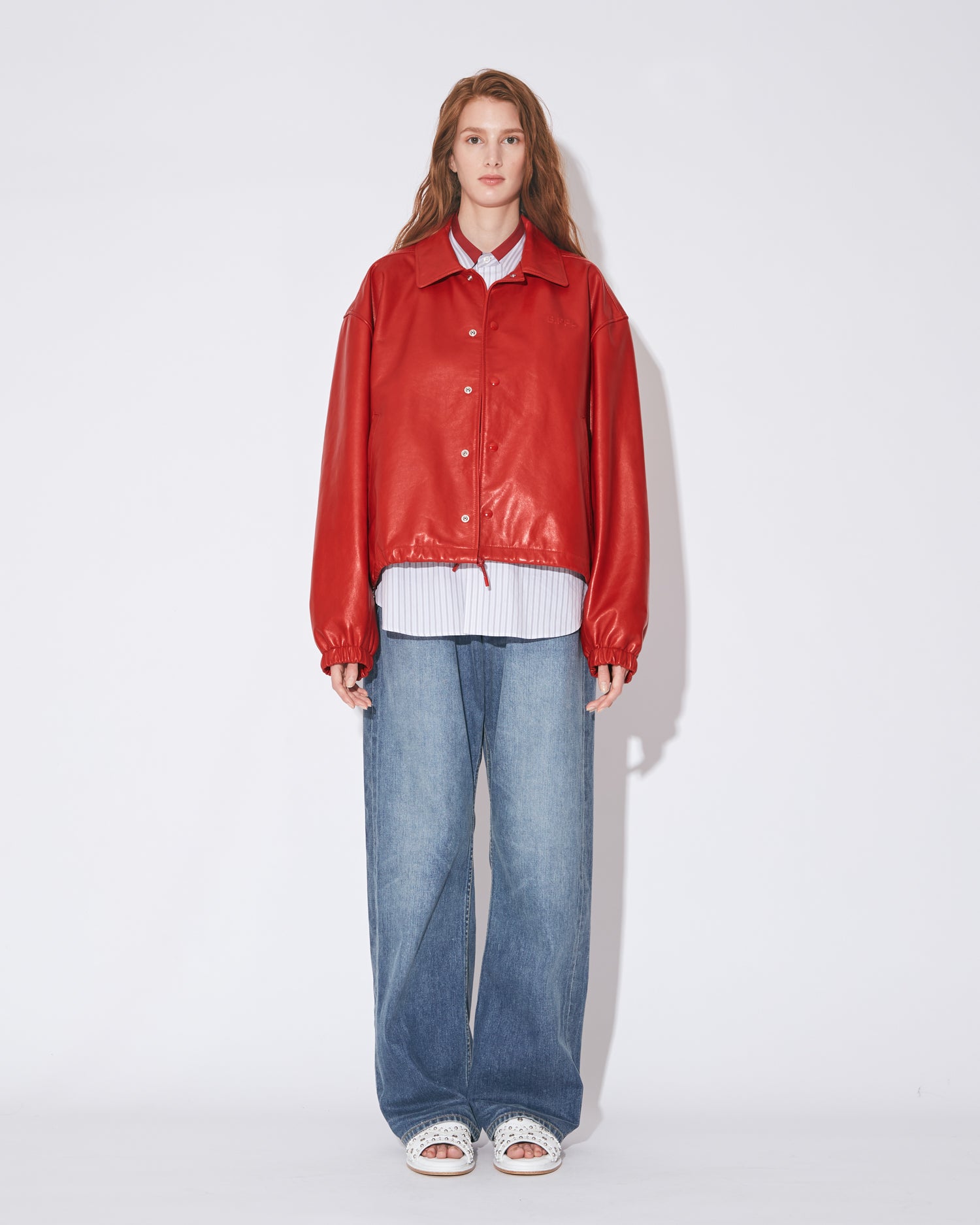 tropical wool mohair side tuck wide pants – beautiful people