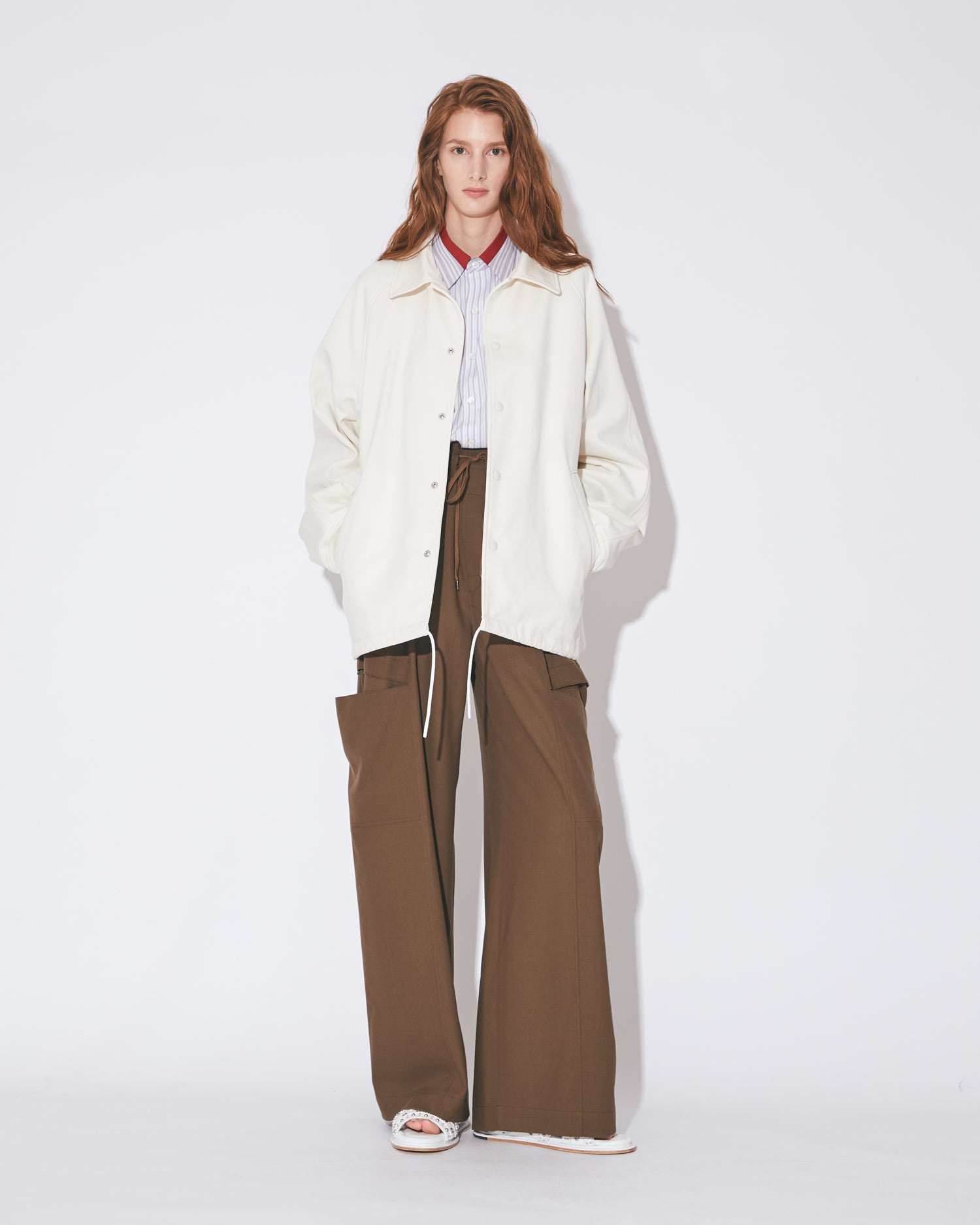 nylon shrink sweat coach jacket – beautiful people online store