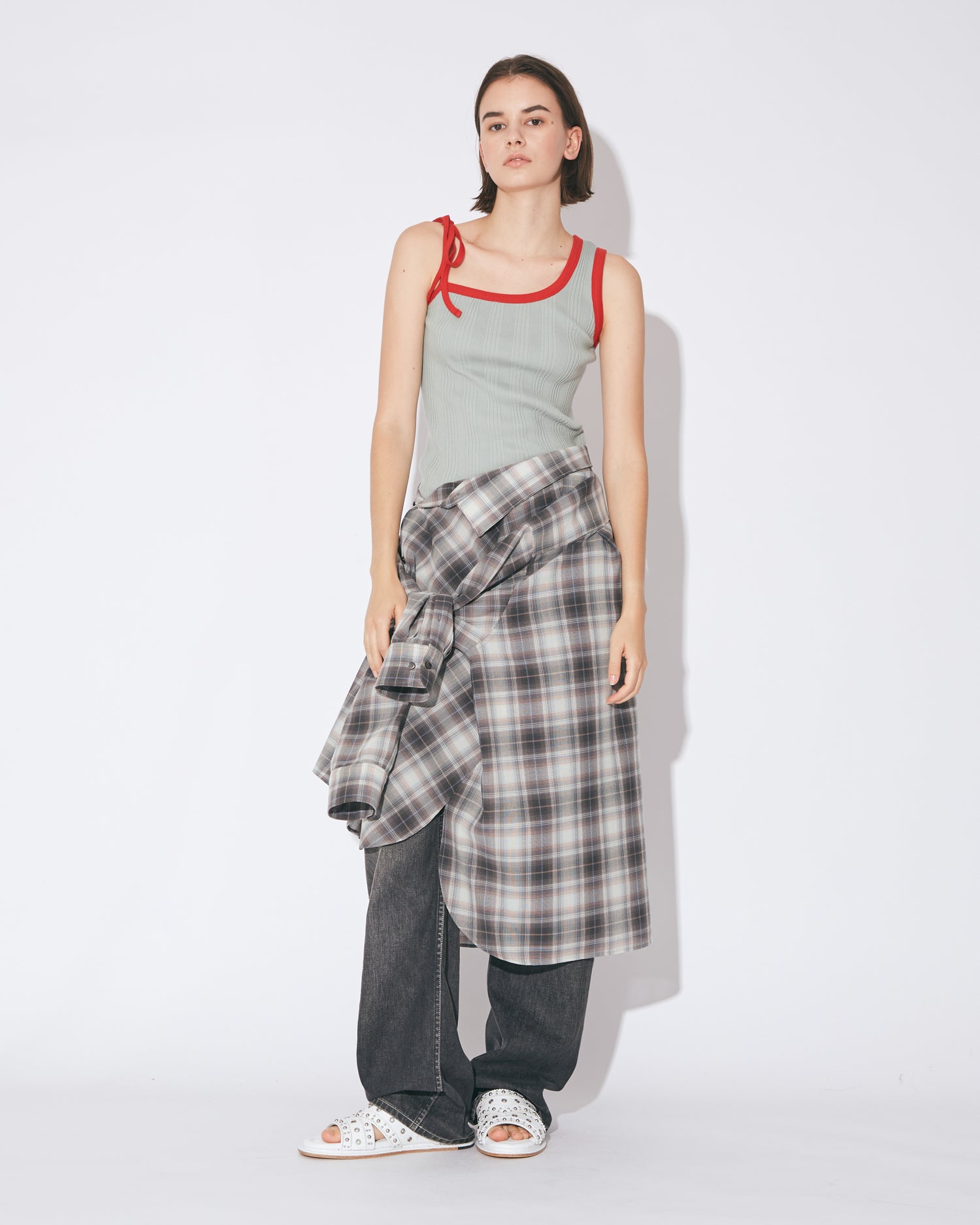 another way to wear fresco check shirt – beautiful people online store
