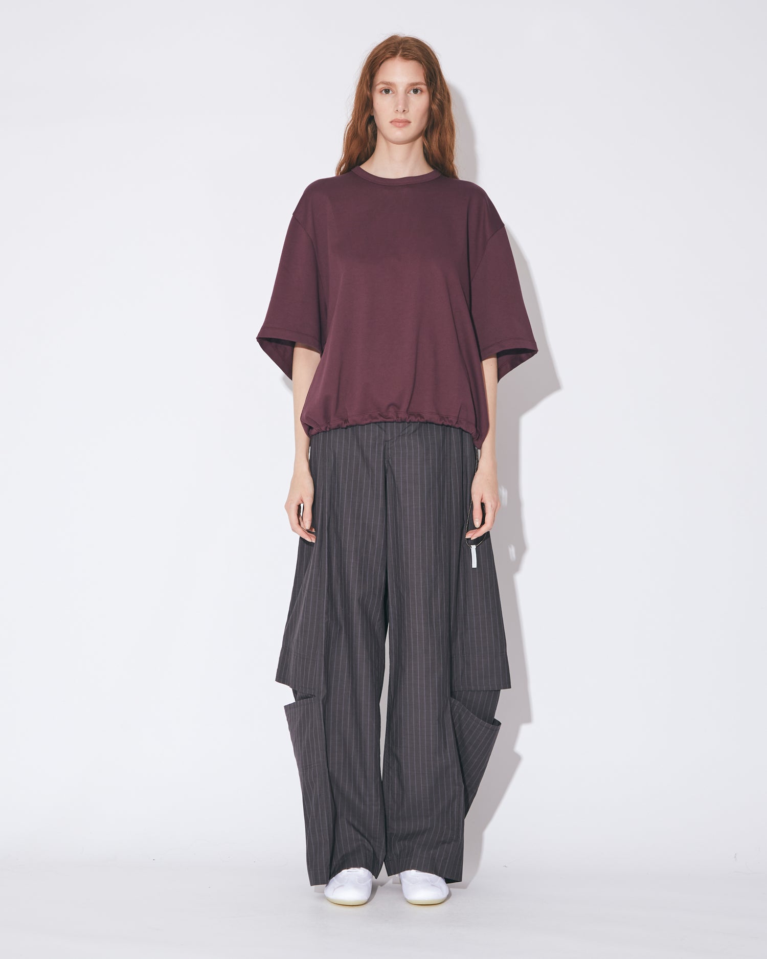 tシャツ ビューティフルピープル beautiful people suvin compact jersey drawstring T-shirt レ suvin compact jersey drawstring T-shirt（Tシャツ/カットソー