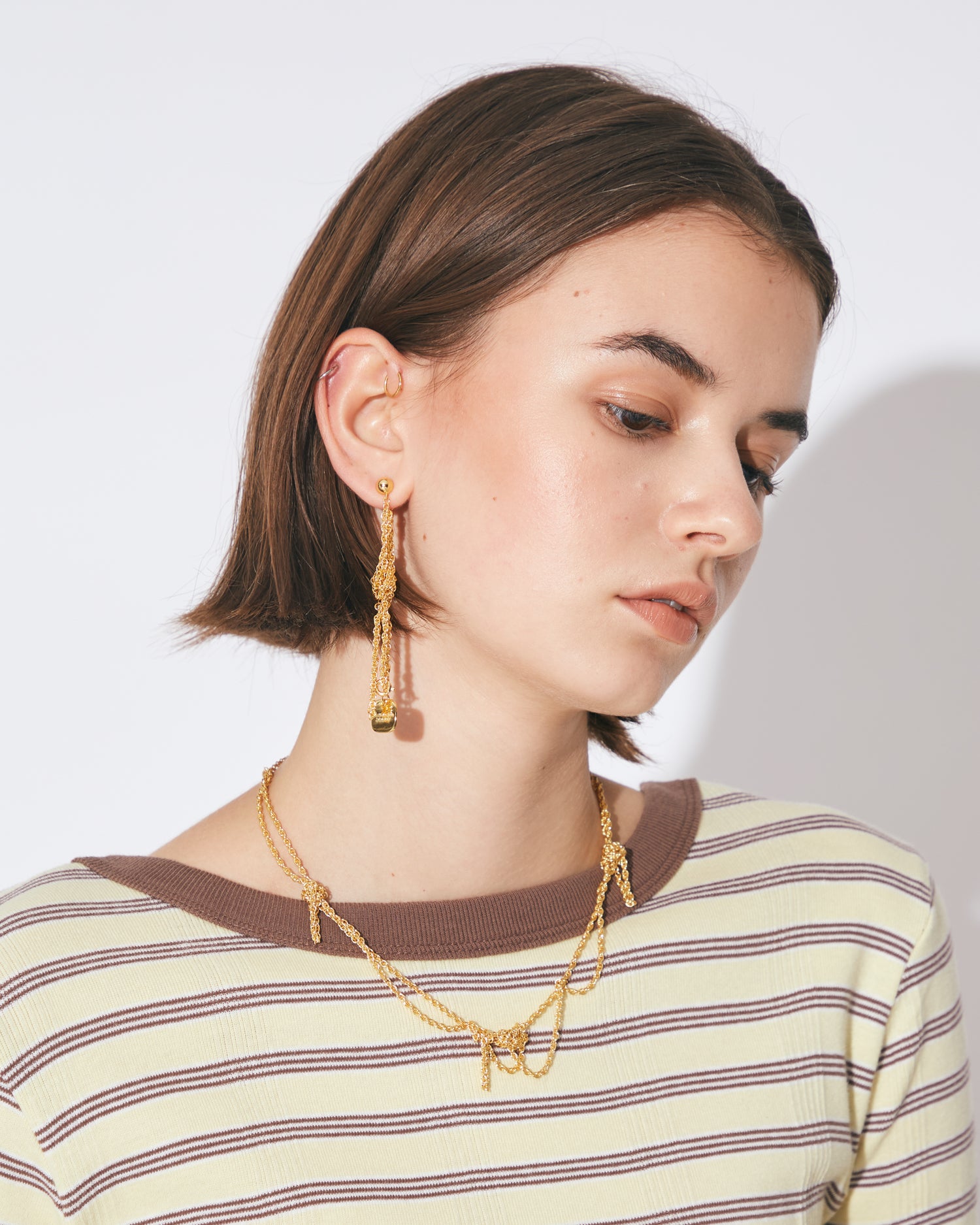 Messy tangled earrings/絡まりっぱなしピアス – beautiful people
