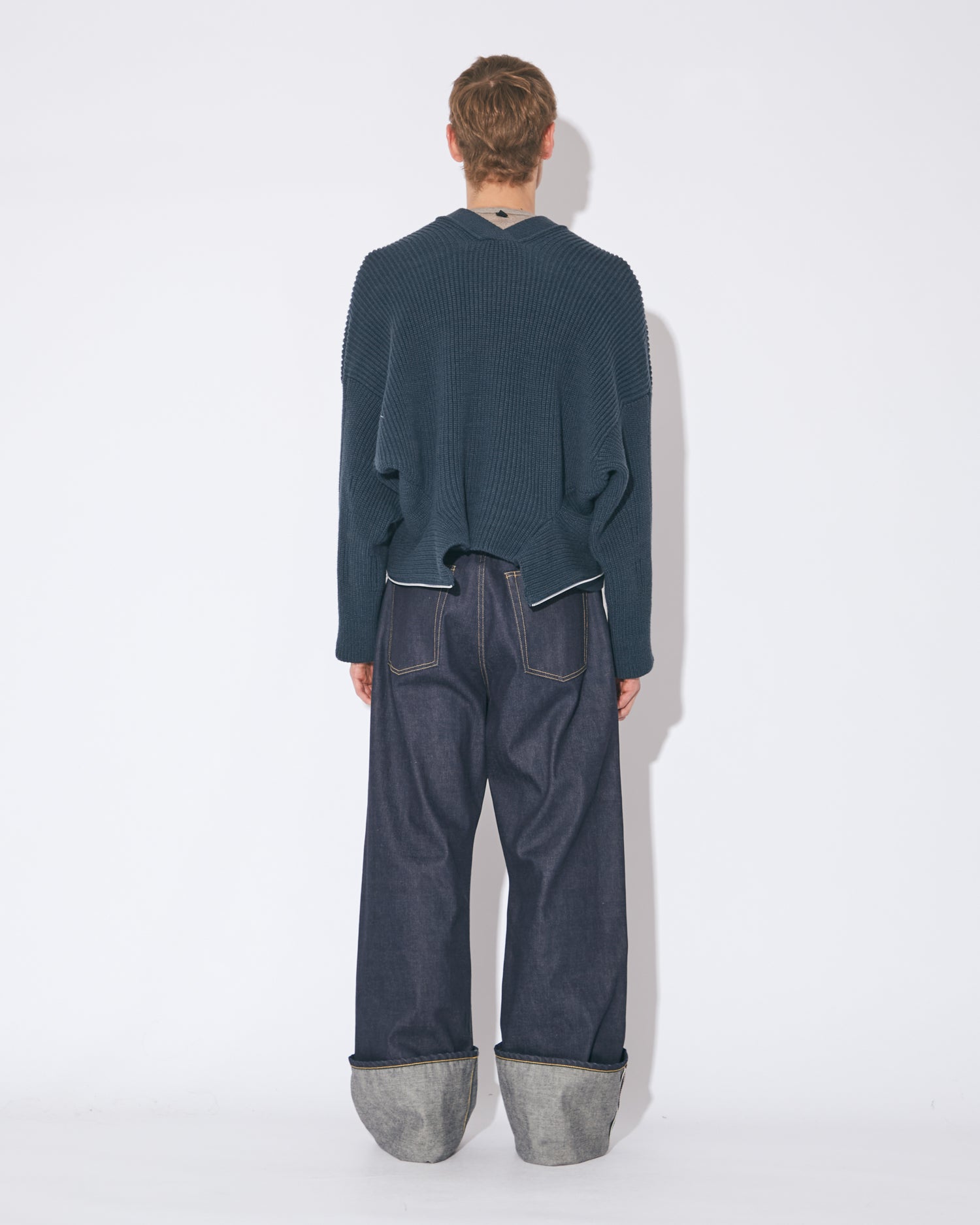 double-end fluffed cotton cardigan – beautiful people online store