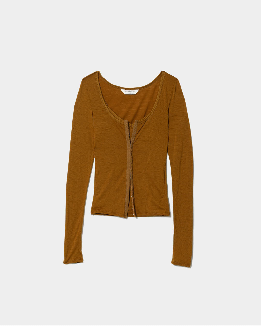 double-front washable wool jersey cardigan – beautiful people