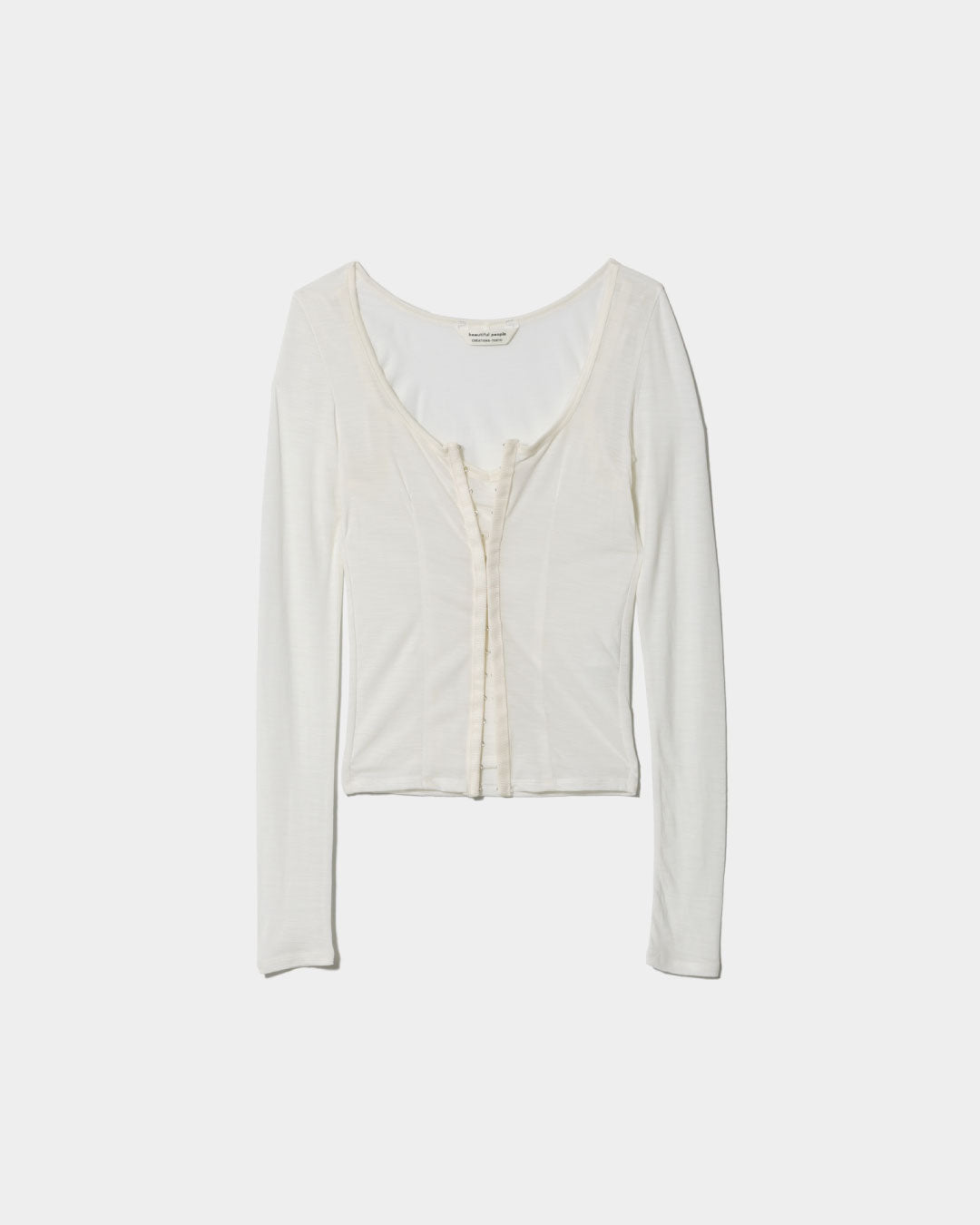 double-front washable wool jersey cardigan – beautiful people