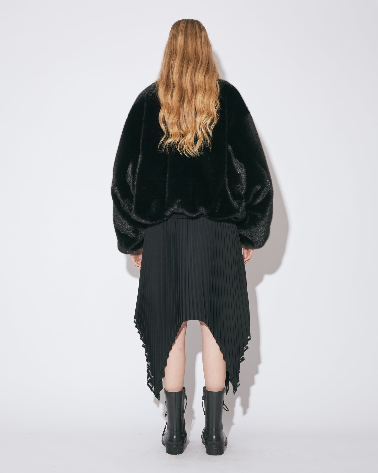selvedge logo gaba- dine pleated skirt – beautiful people online store