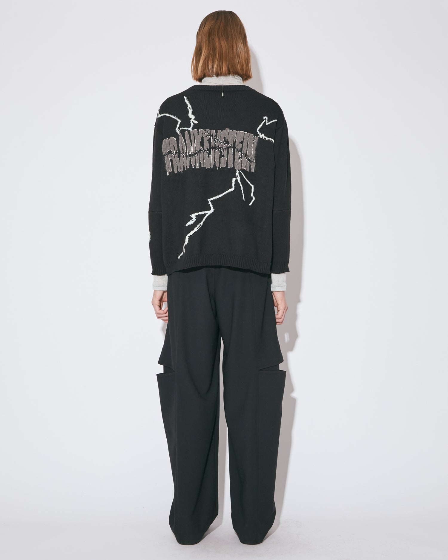 tropical wool mohair side tuck wide pants – beautiful people