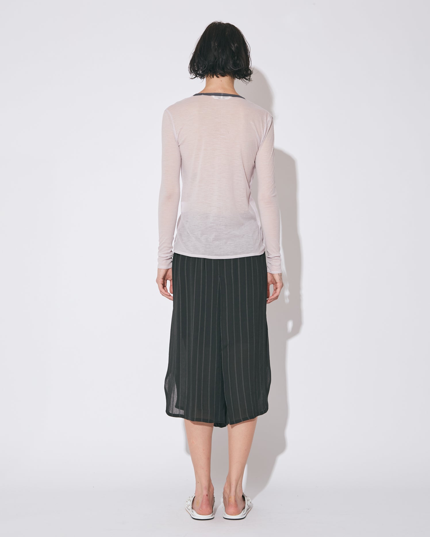 トップス beautiful people sheer rib cardigan double-front wool PE sheer rib cardigan – beautiful people online