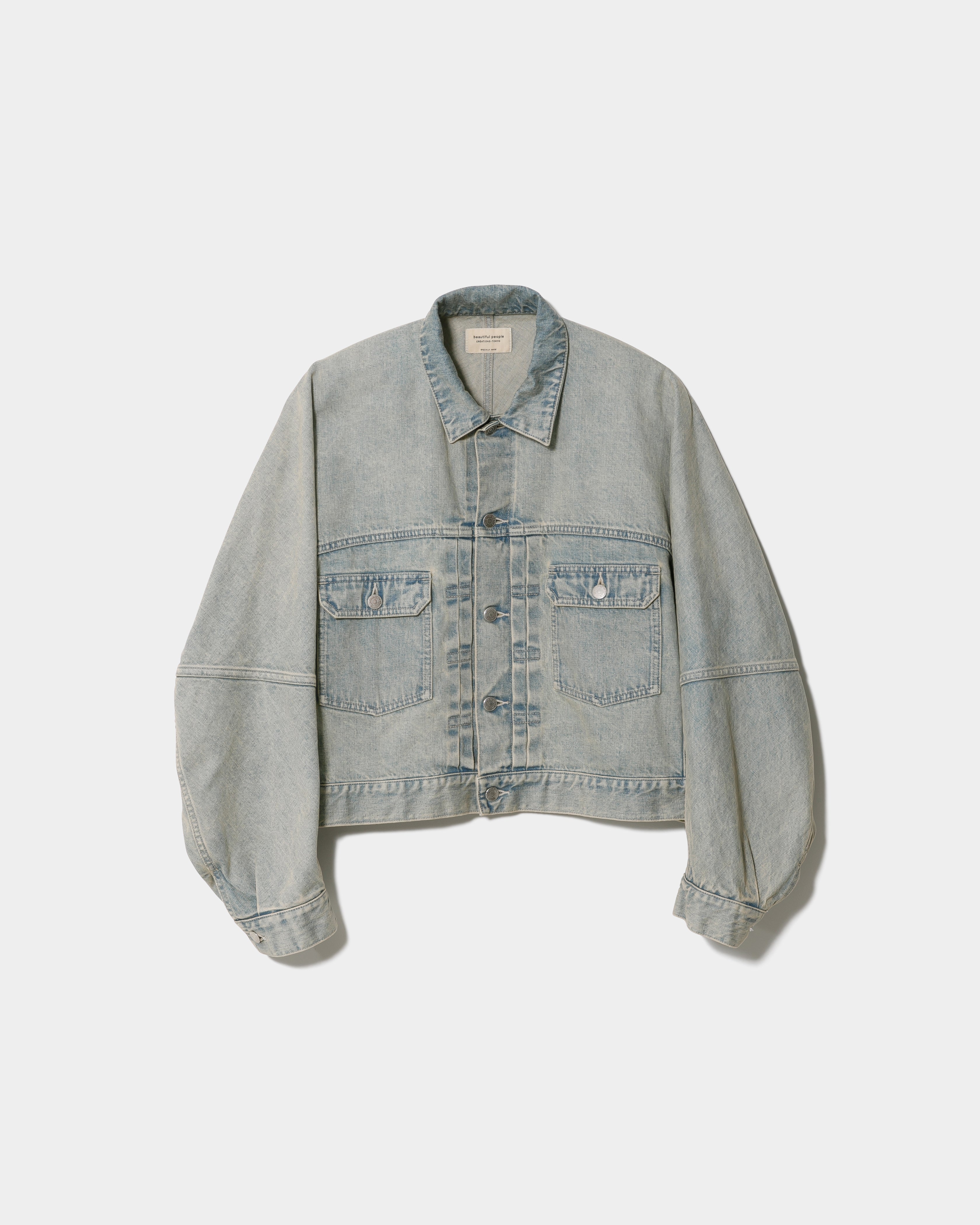 3月上旬入荷】selvedge denim o/d no shoulder blouson – beautiful