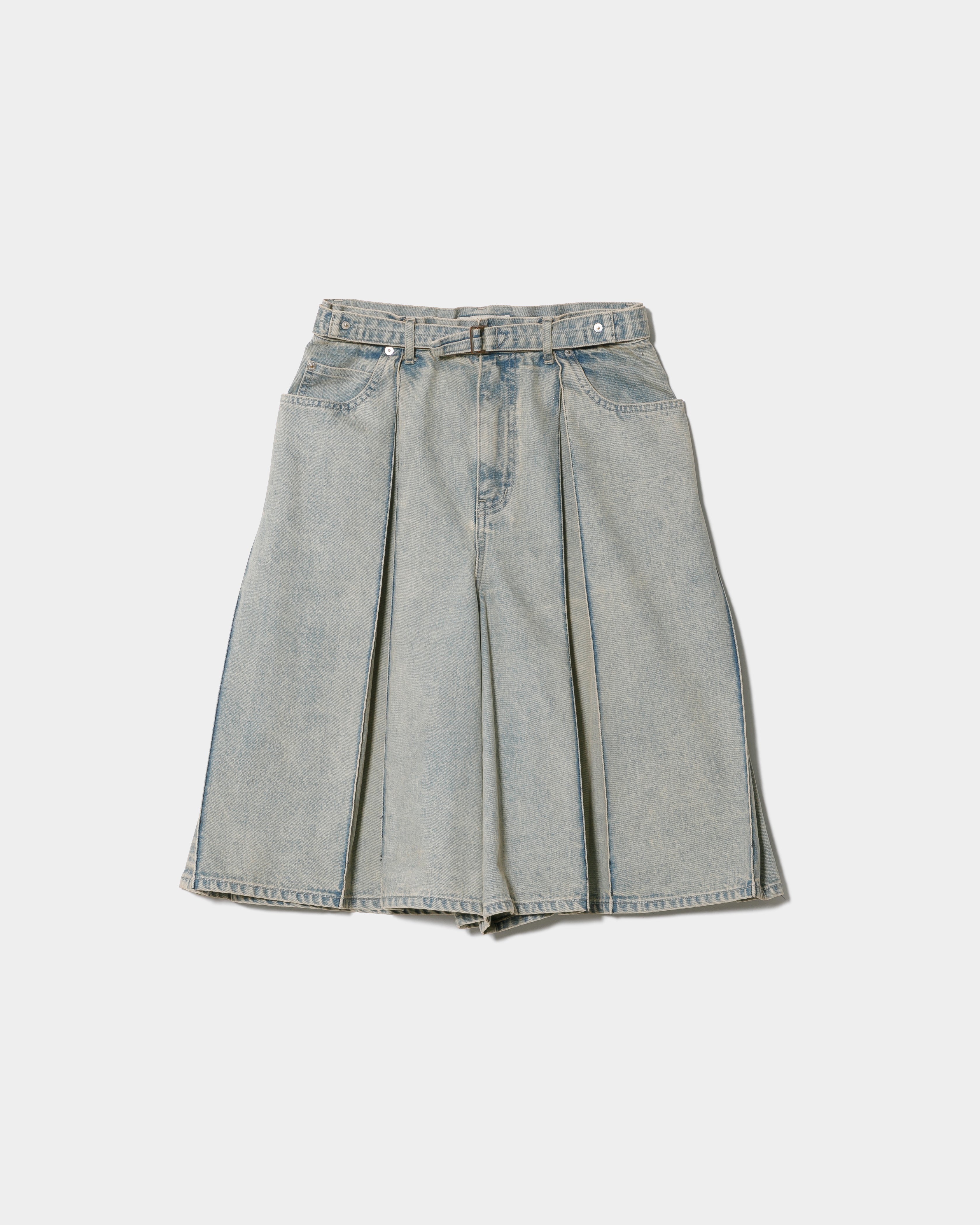 tropical wool mohair side tuck wide pants – beautiful people