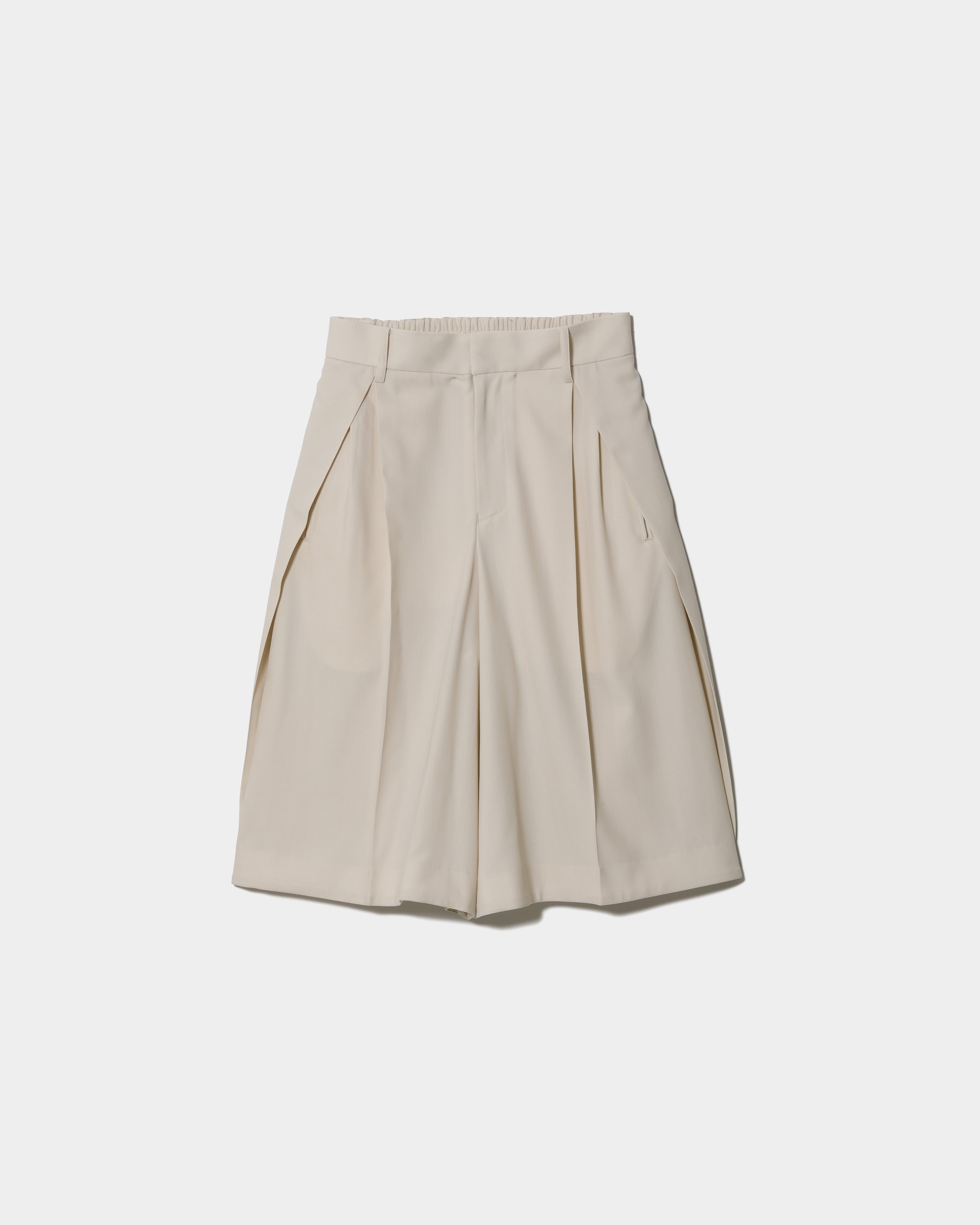 tropical wool mohair side tuck wide pants – beautiful people